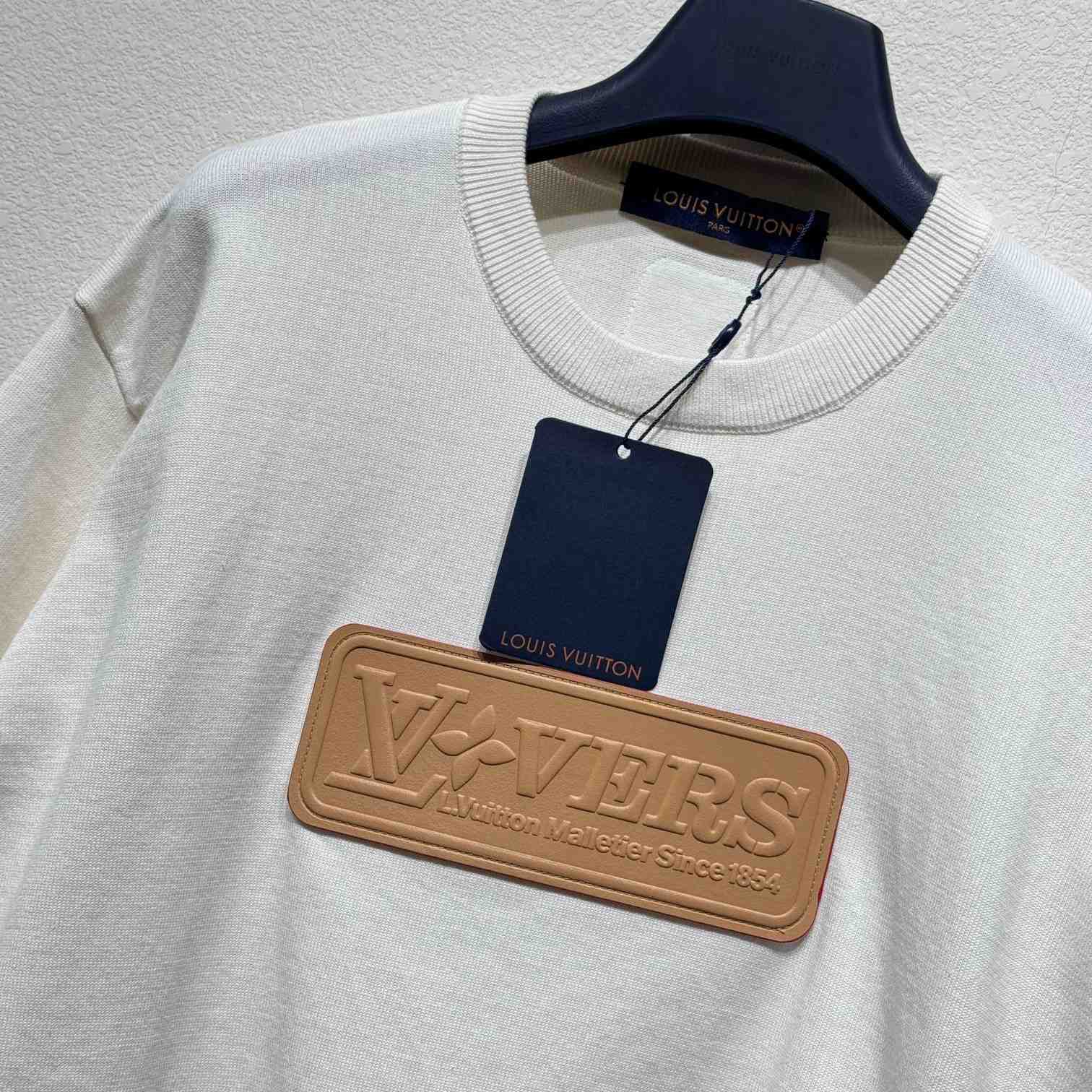 Louis Vuitton VVN Patch Short-Sleeved Cotton Crewneck   1AHCWG - 