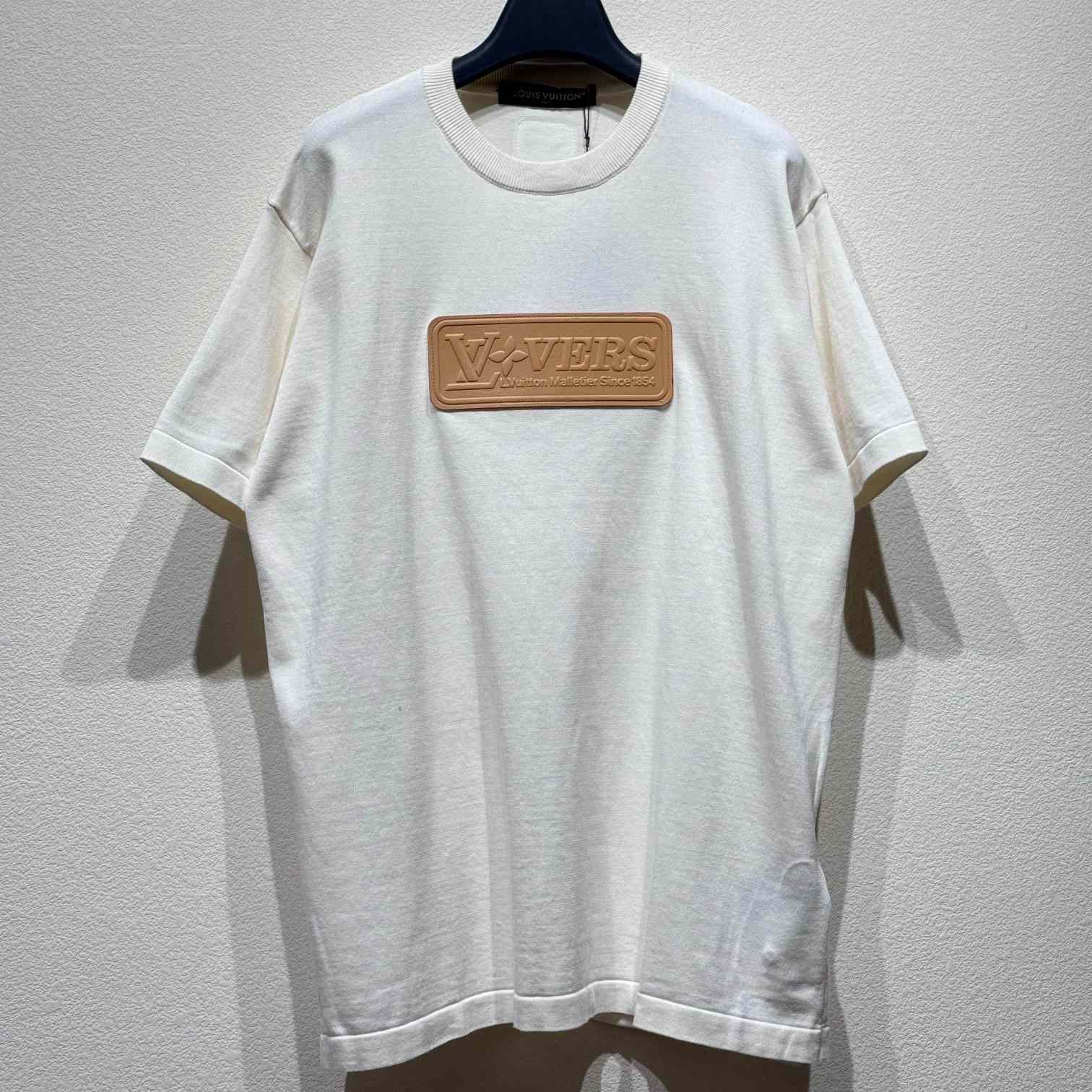 Louis Vuitton VVN Patch Short-Sleeved Cotton Crewneck   1AHCWG - PerfectKickZ