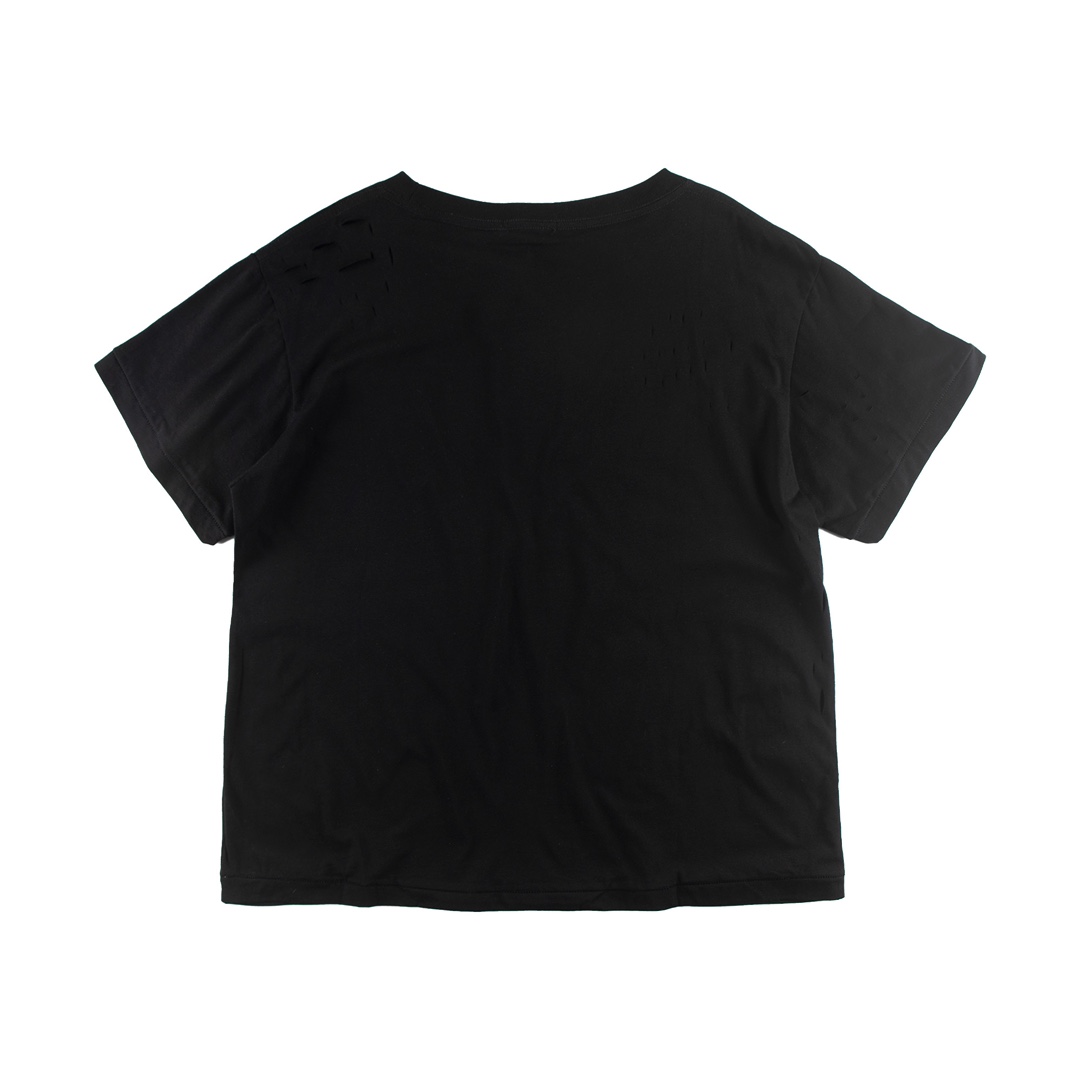 Enfants Riches Déprimés Cropped Distressed Logo-Print Cotton-Jersey - PerfectKickZ