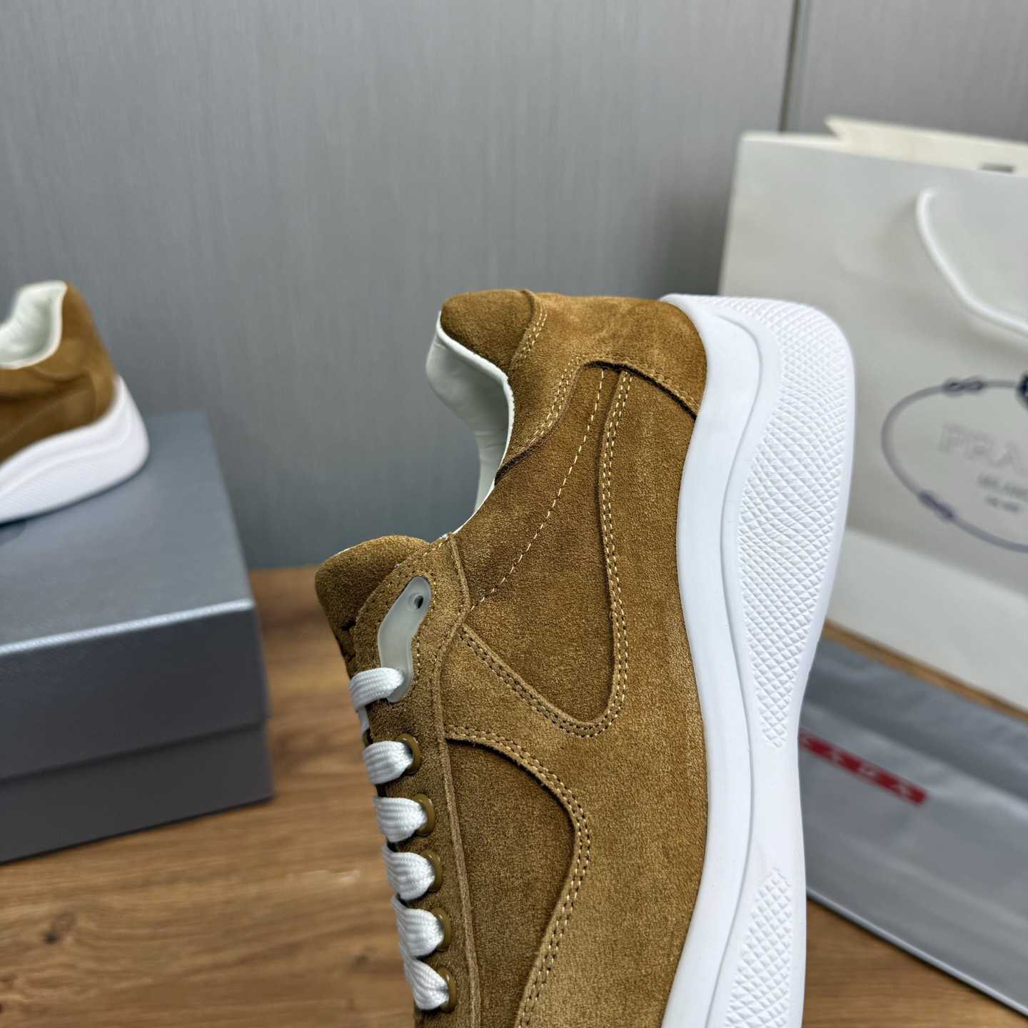 Prada America's Cup Suede Sneakers - PerfectKickZ