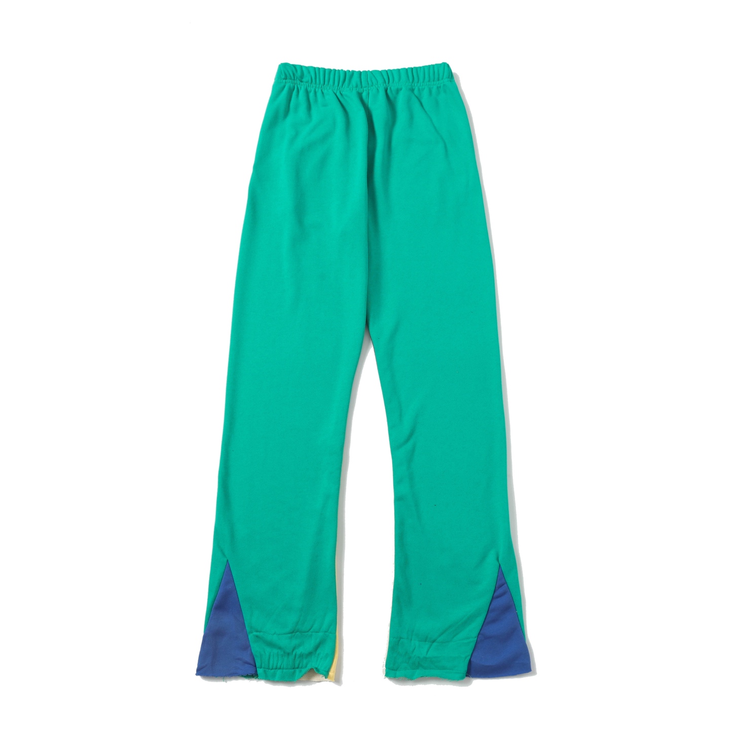 Gallery Dept. Flared Denim-Panelled Logo-Print Cotton-Jersey Sweatpants - PerfectKickZ
