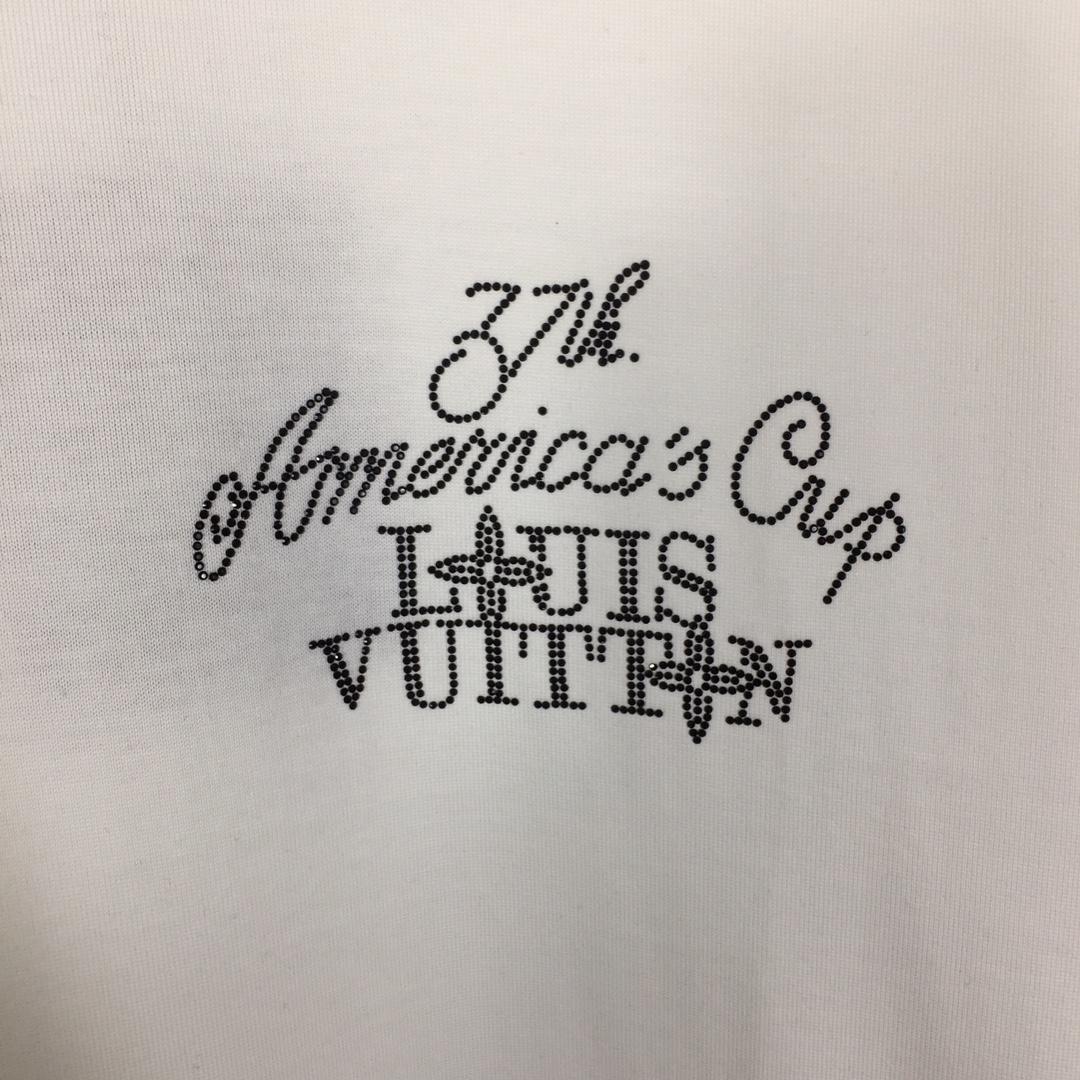 Louis Vuitton Embellished Short-Sleeved Cotton Crewneck - PerfectKickZ