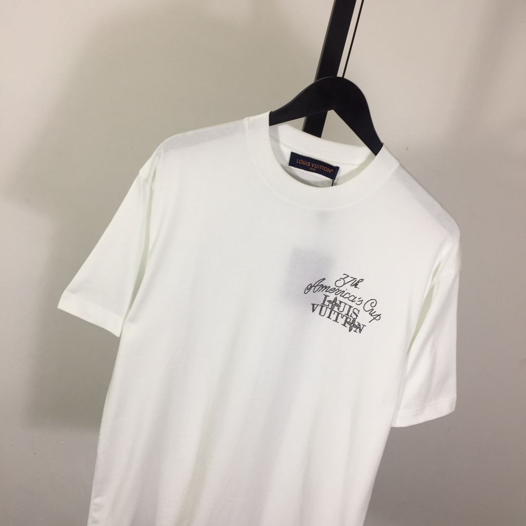 Louis Vuitton Embellished Short-Sleeved Cotton Crewneck - PerfectKickZ