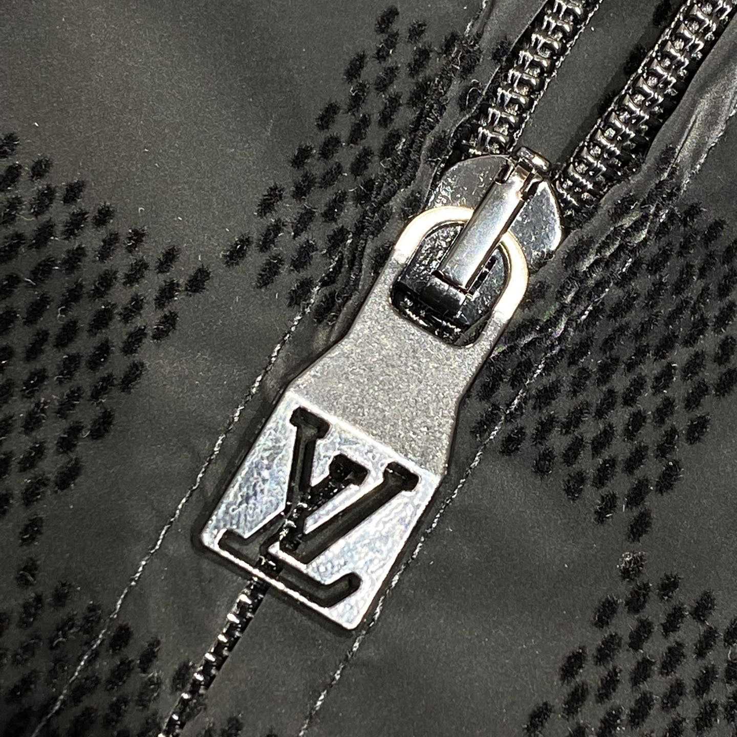 Louis Vuitton Flocked Damier Technical Tracksuit Top   1AHBG1 - PerfectKickZ