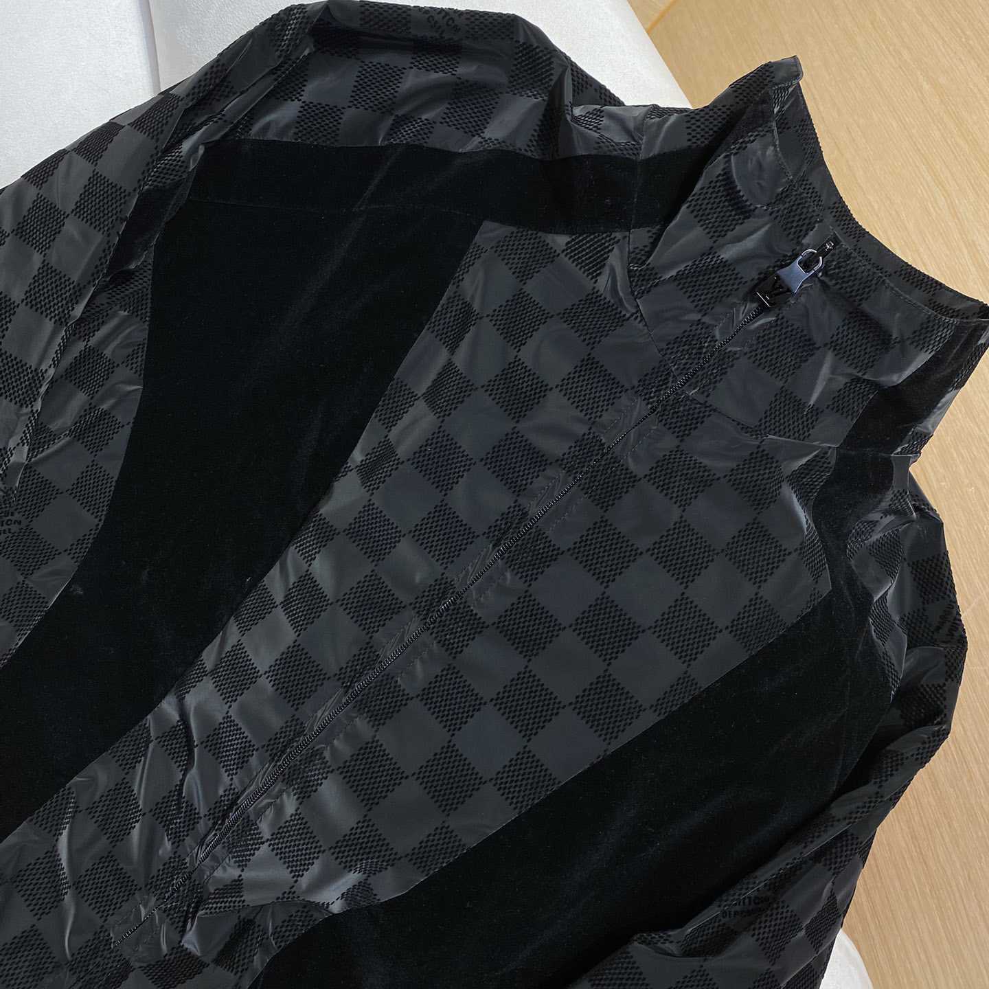 Louis Vuitton Flocked Damier Technical Tracksuit Top   1AHBG1 - PerfectKickZ