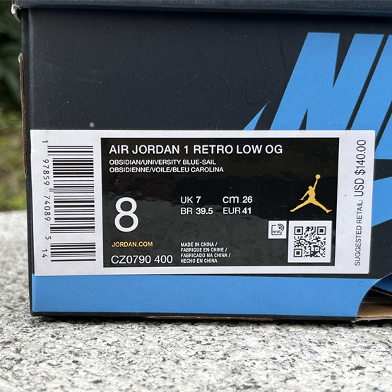 Air Jordan 1 Low “Obsidian” Sneaker   CZ0790-400  - PerfectKickZ