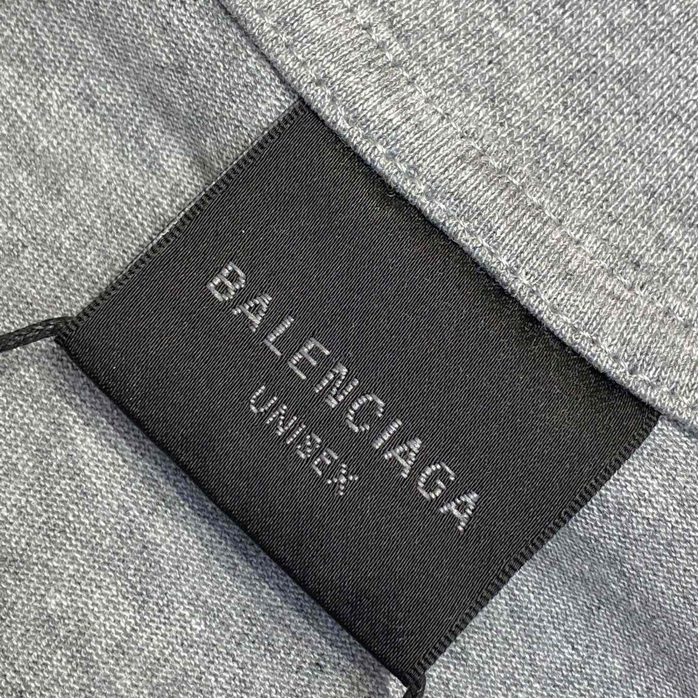 Balenciaga Unity Sport T-Shirt Large Fit In Grey And Dark Navy Dry Jersey - PerfectKickZ
