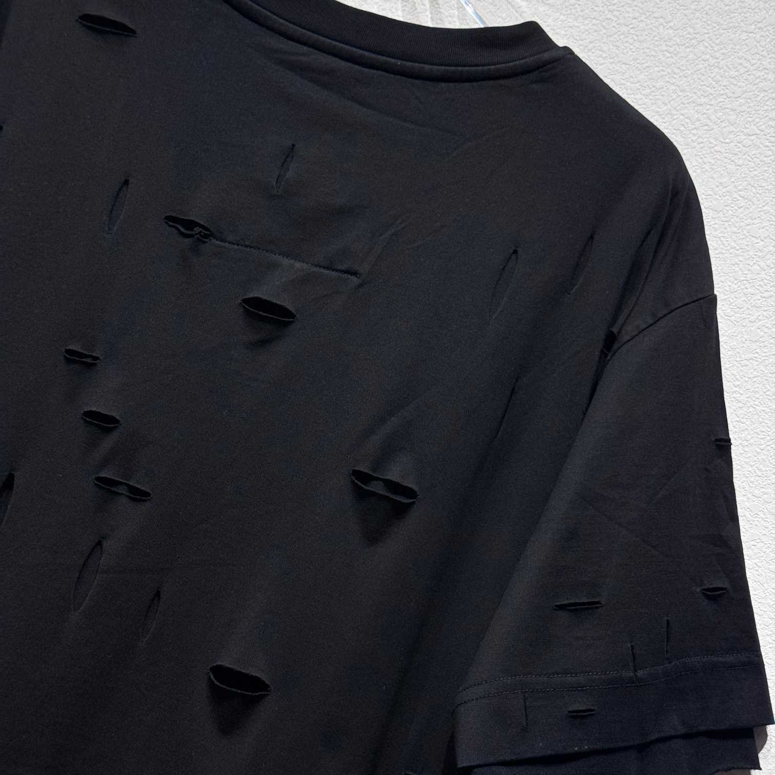 Givenchy Black Destroyed T-Shirt  - PerfectKickZ