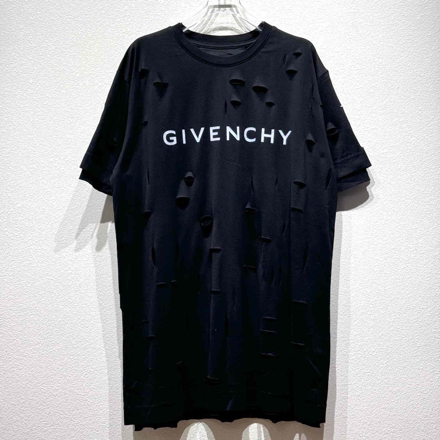 Givenchy Black Destroyed T-Shirt  - PerfectKickZ