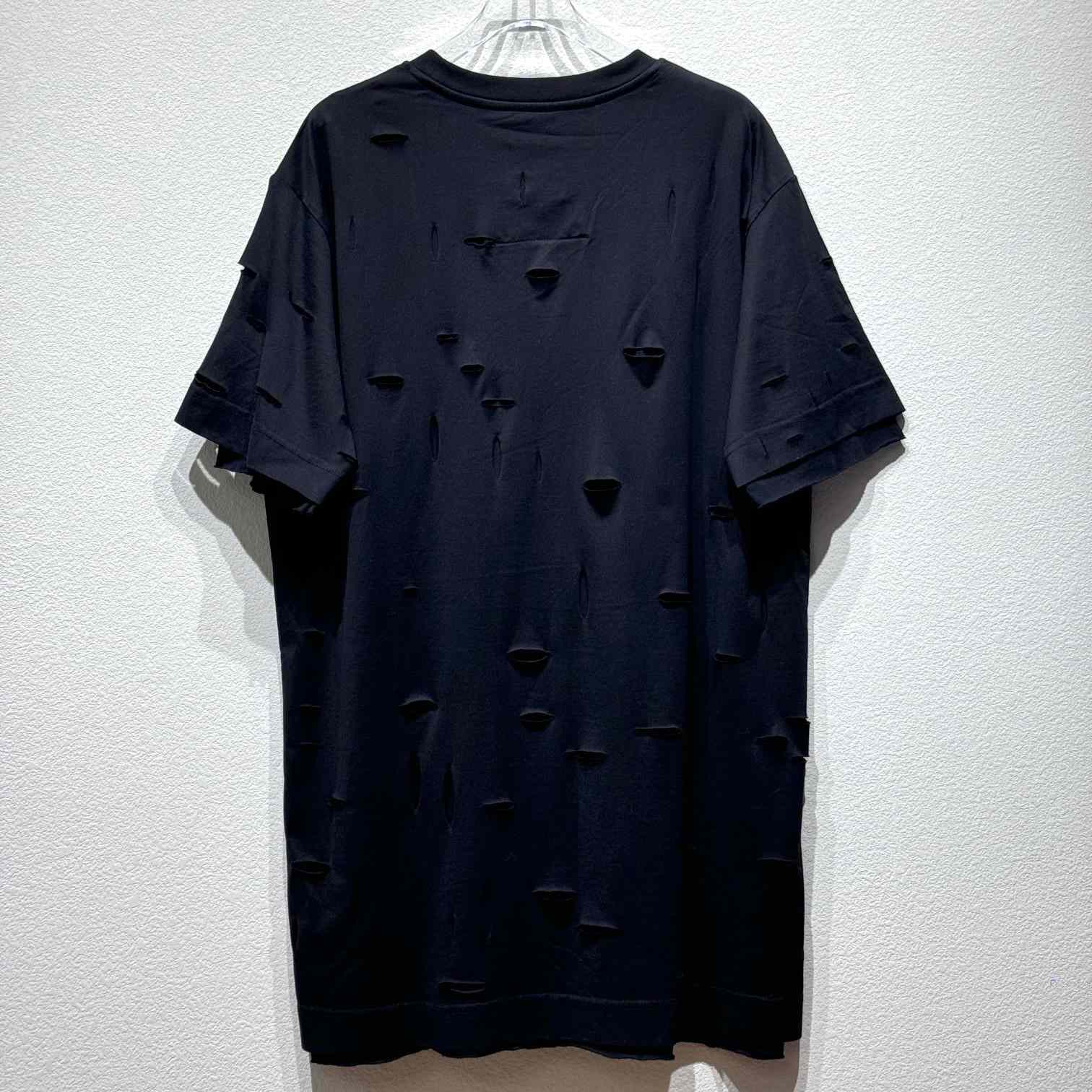 Givenchy Black Destroyed T-Shirt  - PerfectKickZ