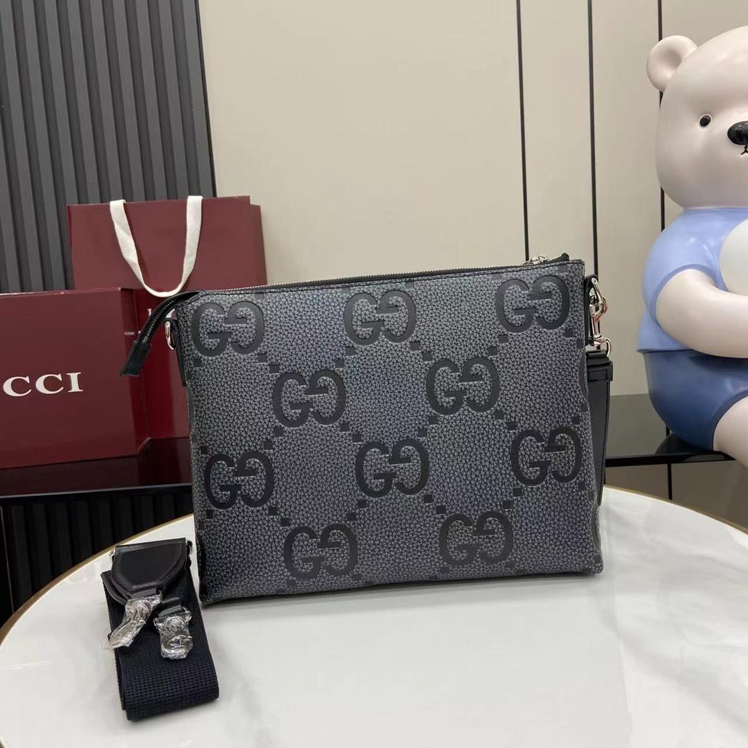 Gucci Medium Jumbo GG Messenger Bag - PerfectKickZ