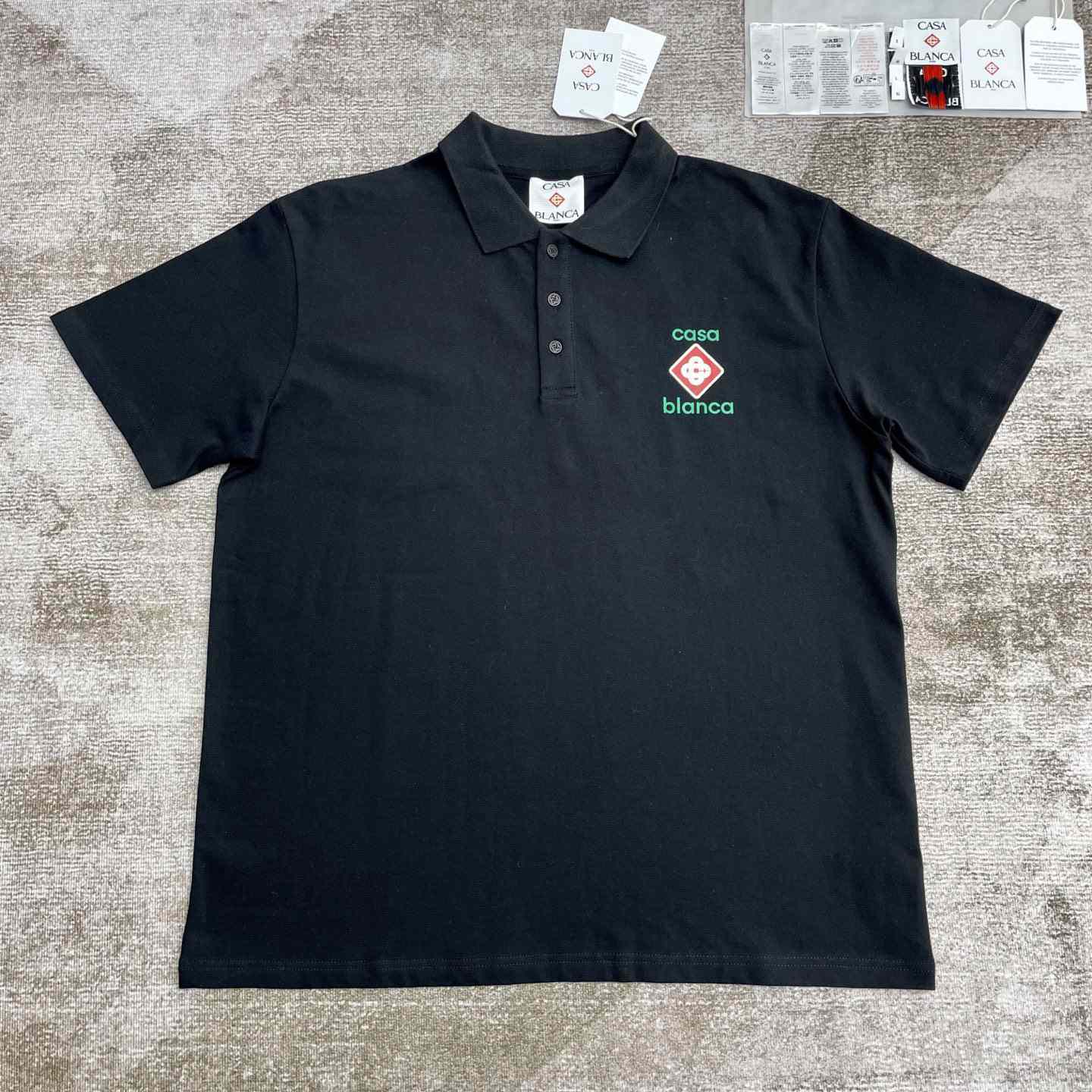 Casablanca Logo Piqué Polo Shirt   c999 - PerfectKickZ