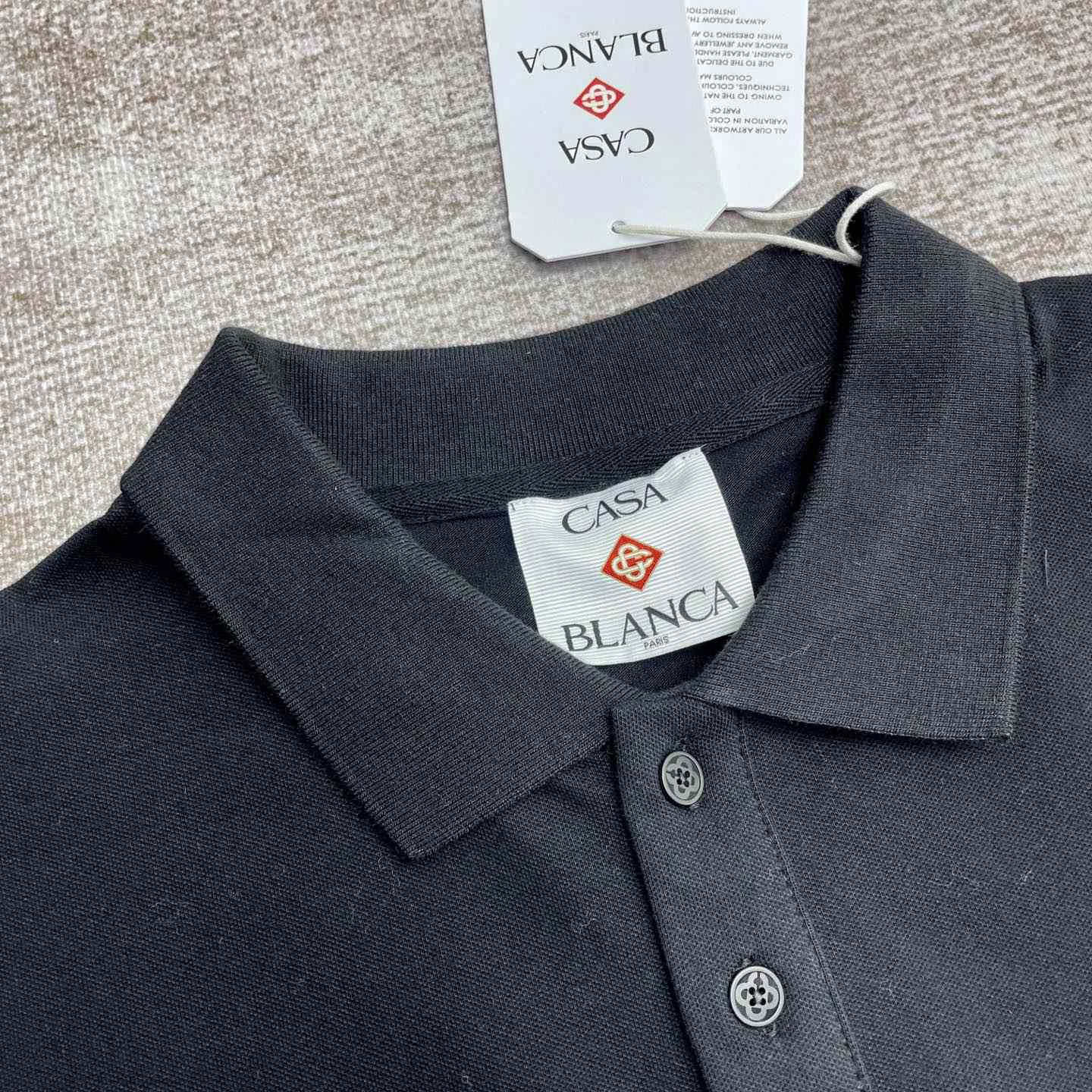 Casablanca Logo Piqué Polo Shirt   c999 - PerfectKickZ