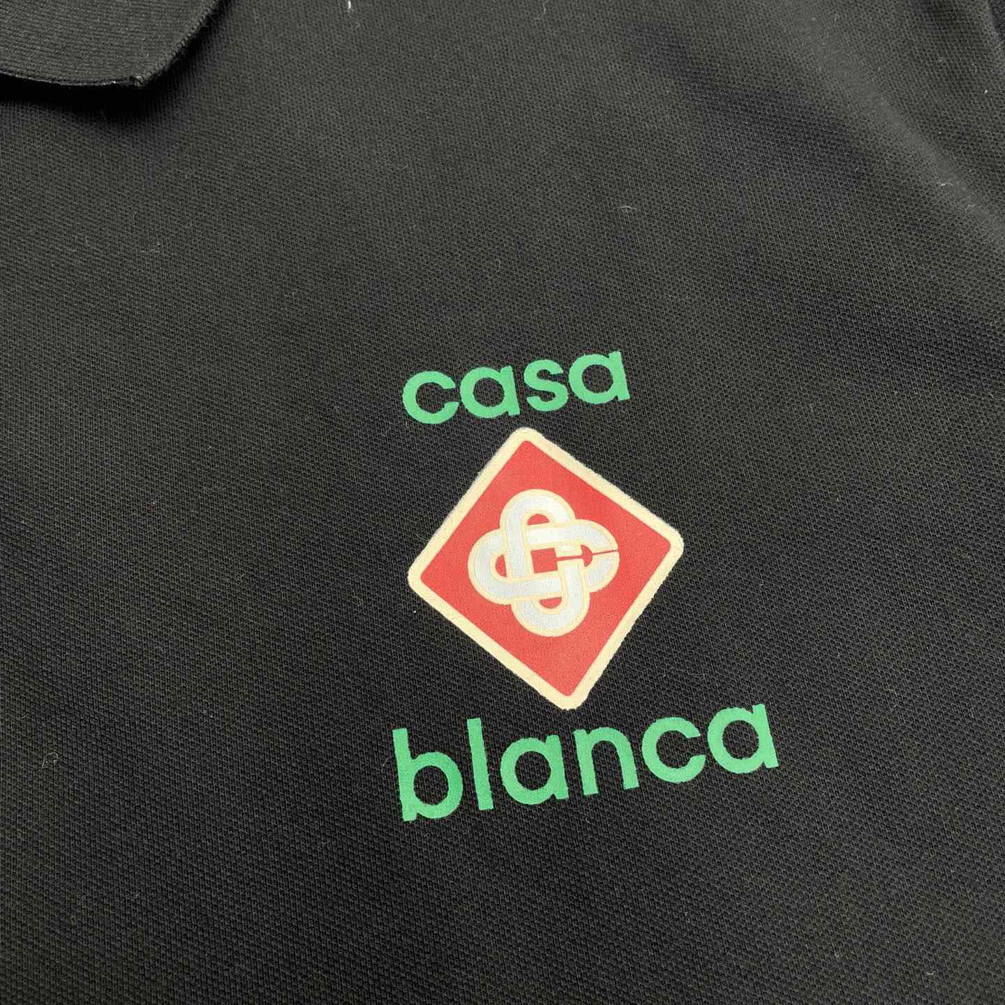 Casablanca Logo Piqué Polo Shirt   c999 - PerfectKickZ
