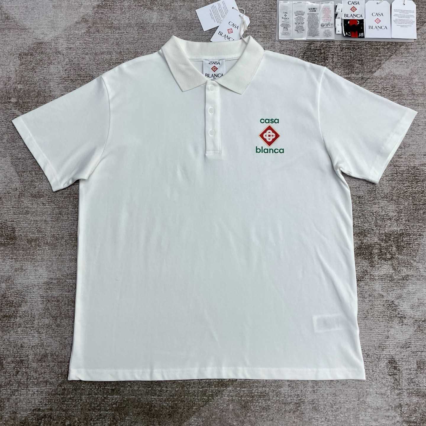 Casablanca Logo Piqué Polo Shirt   c1000 - PerfectKickZ