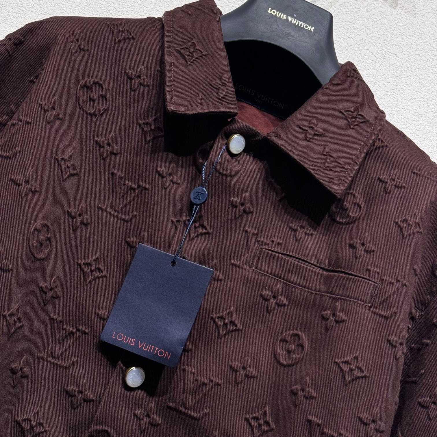 Louis Vuitton Monogram Embossed Overshirt    - PerfectKickZ