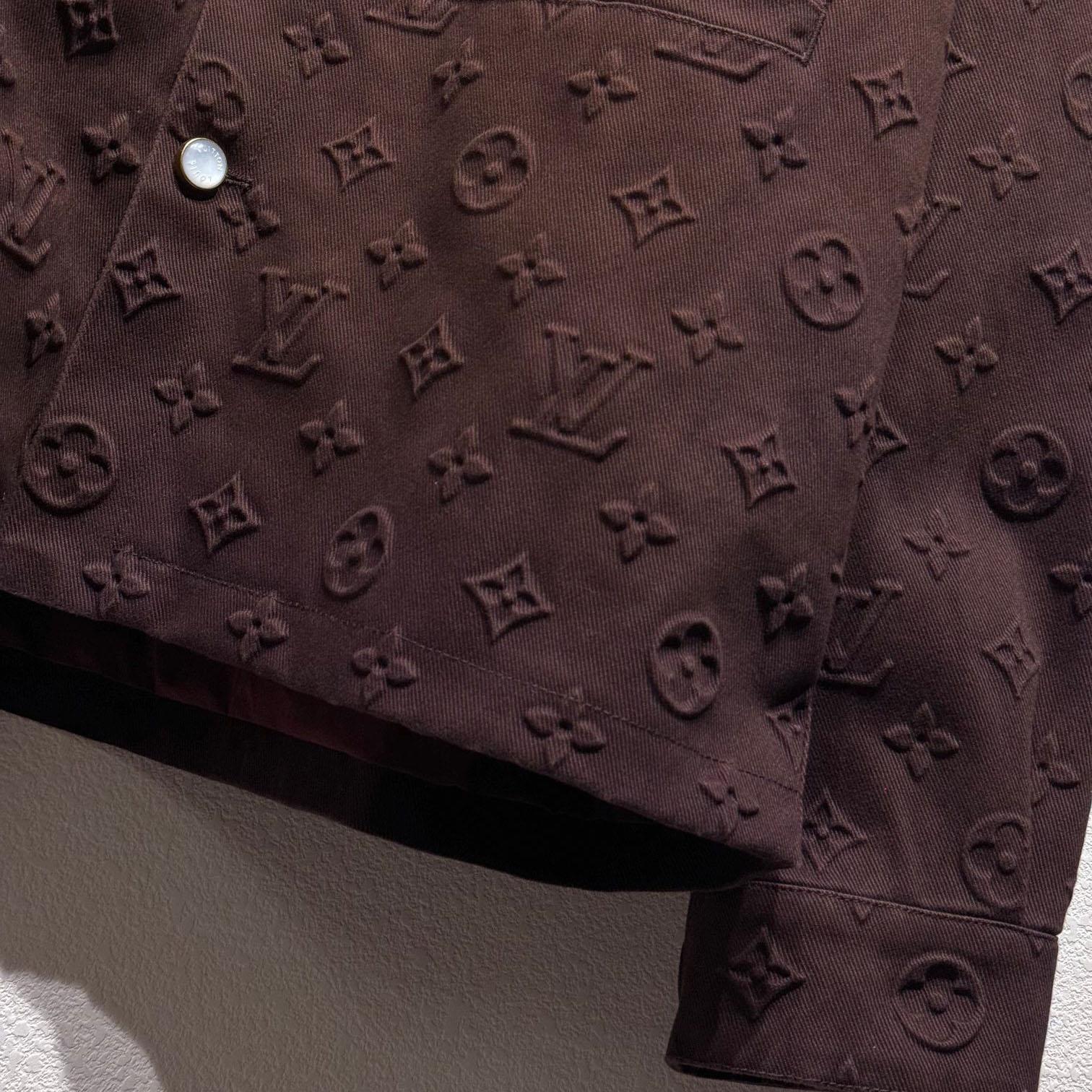 Louis Vuitton Monogram Embossed Overshirt    - PerfectKickZ