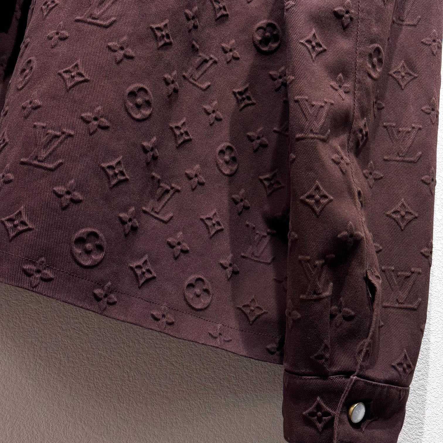 Louis Vuitton Monogram Embossed Overshirt    - PerfectKickZ
