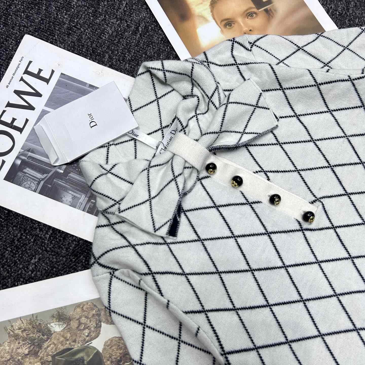 Dior Tied Collar Sweater  - PerfectKickZ
