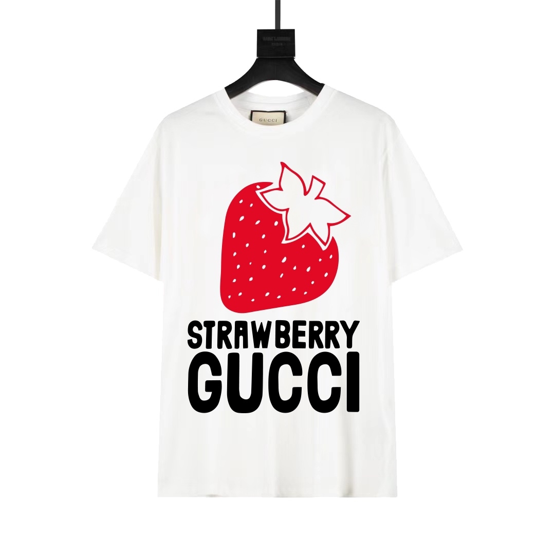 Gucci Strawberry Gucci' Cotton T-shirt - PerfectKickZ