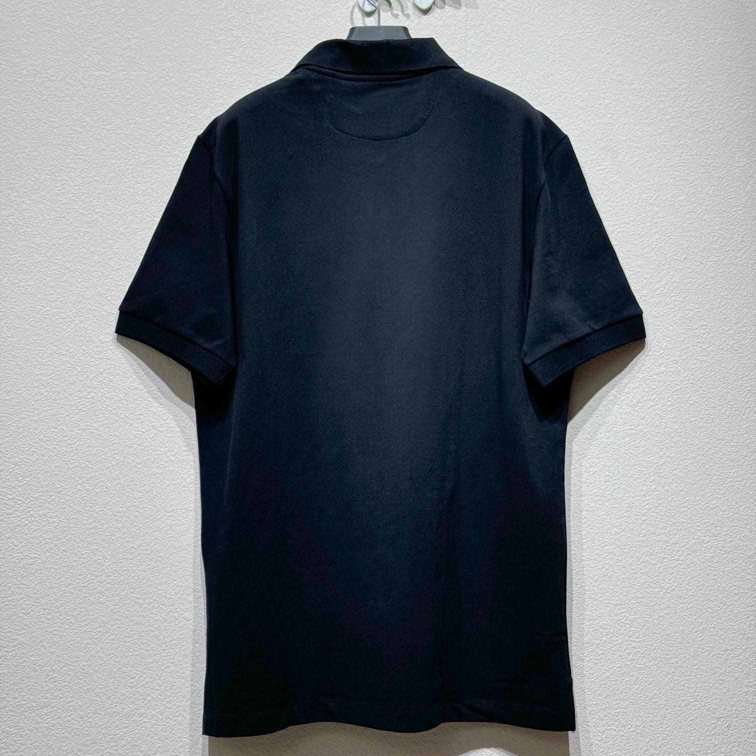 Fendi Black Cotton Polo Shirt - PerfectKickZ