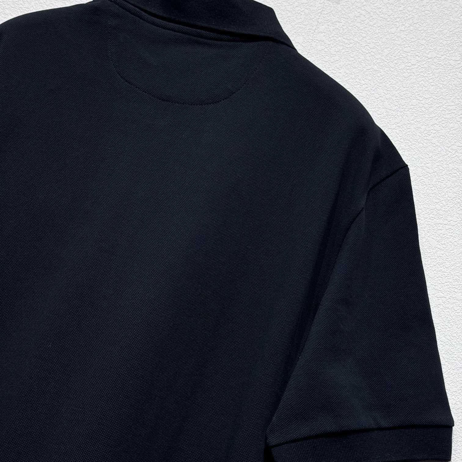 Fendi Black Cotton Polo Shirt - PerfectKickZ