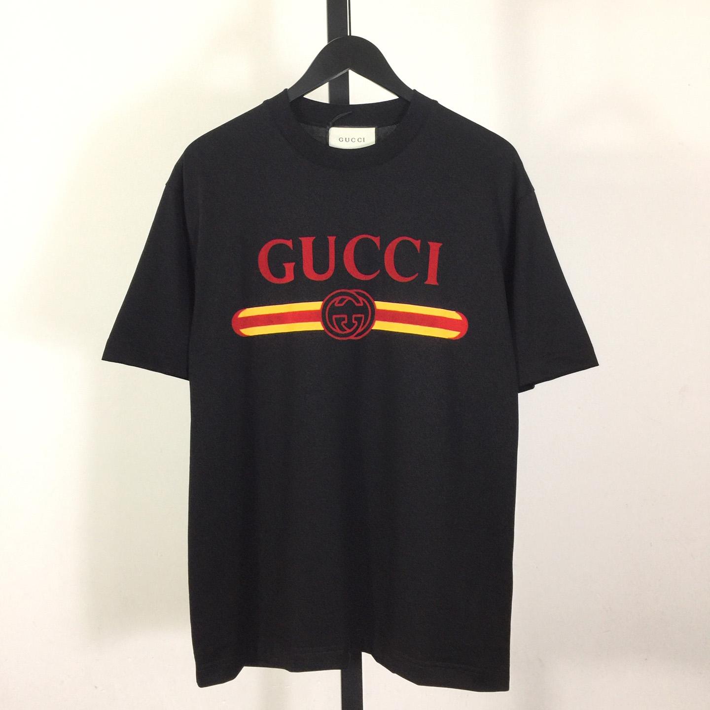 Gucci Printed Cotton Jersey T-shirt - PerfectKickZ