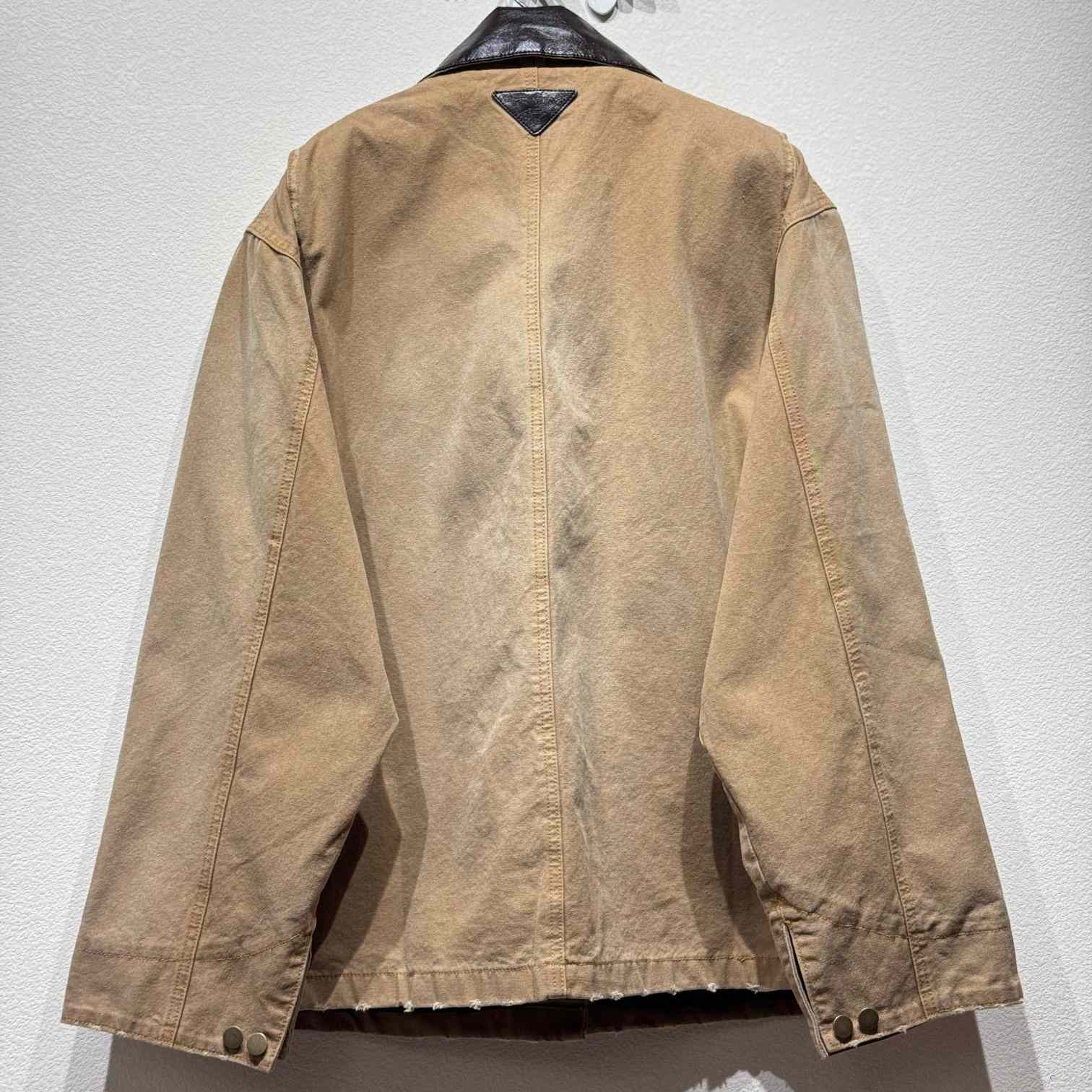 Prada Distressed Canvas Jacket - PerfectKickZ