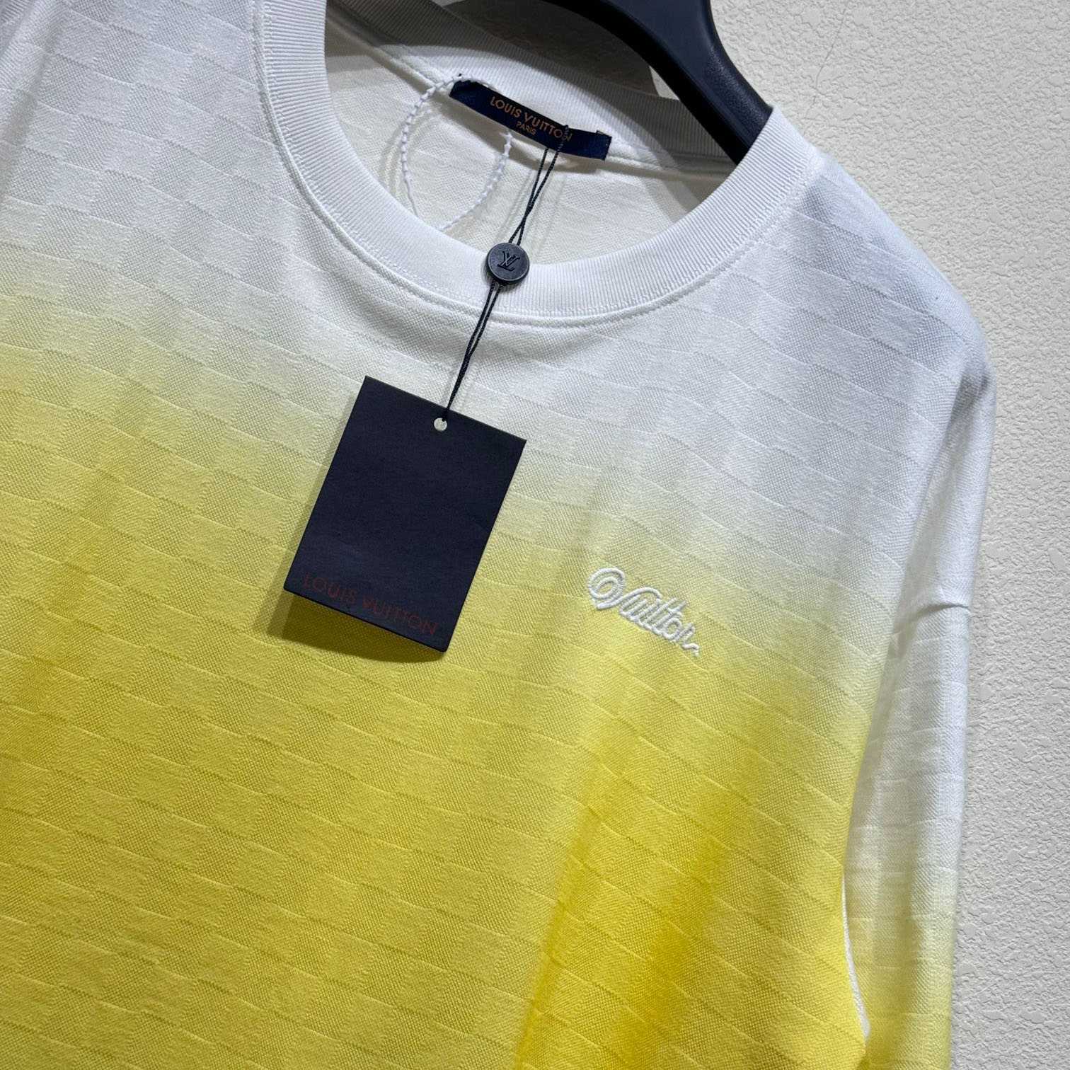 Louis Vuitton Damier Gradient Jacquard Cotton T-Shirt   - PerfectKickZ