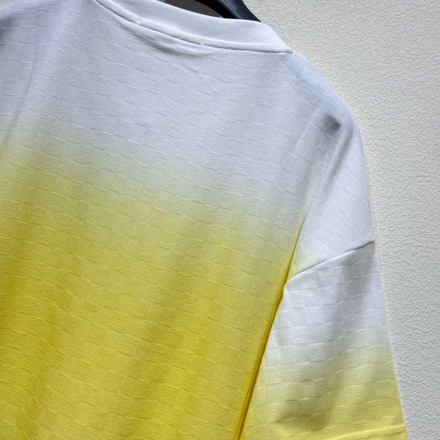 Louis Vuitton Damier Gradient Jacquard Cotton T-Shirt   - PerfectKickZ