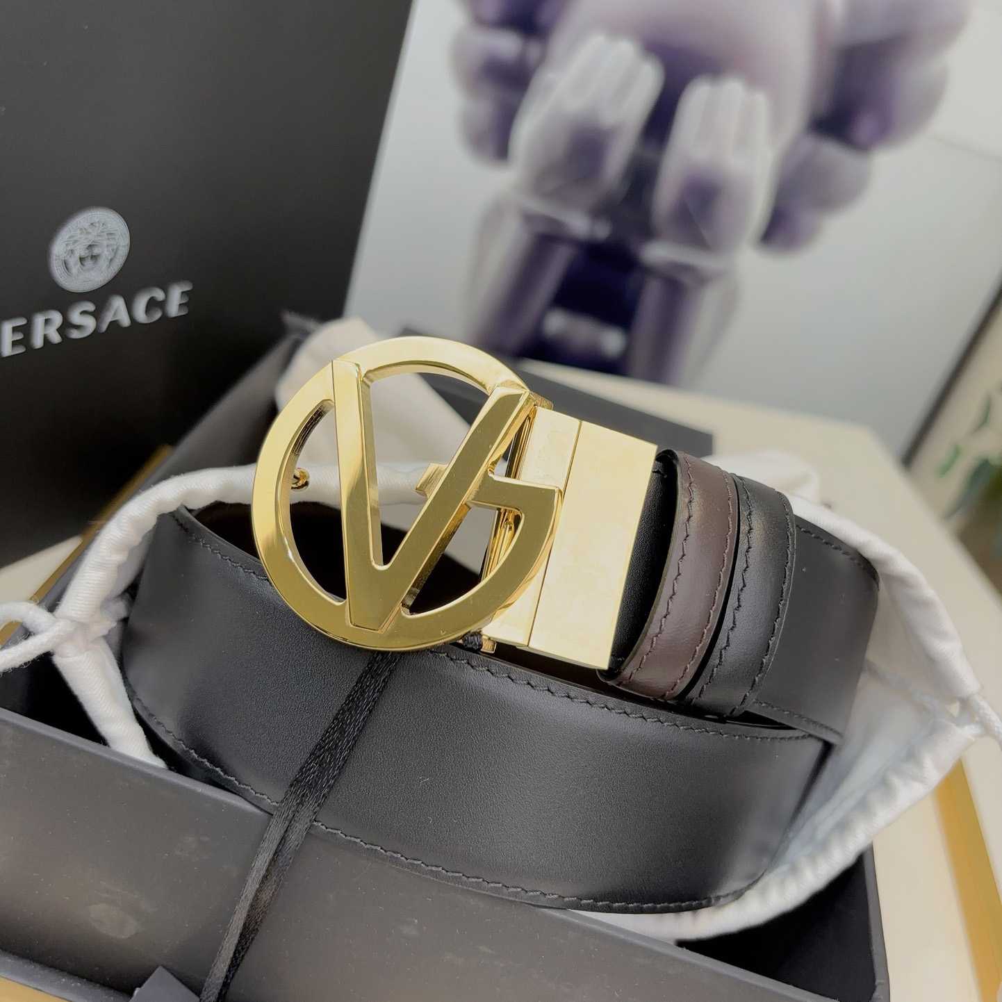 Versace Leather Belt   40mm - PerfectKickZ