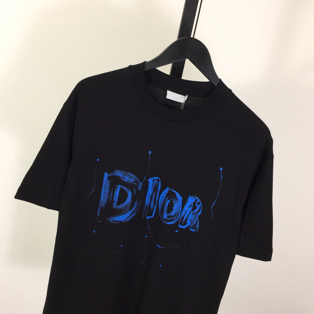 Dior Logo Cotton T-Shirt  - PerfectKickZ