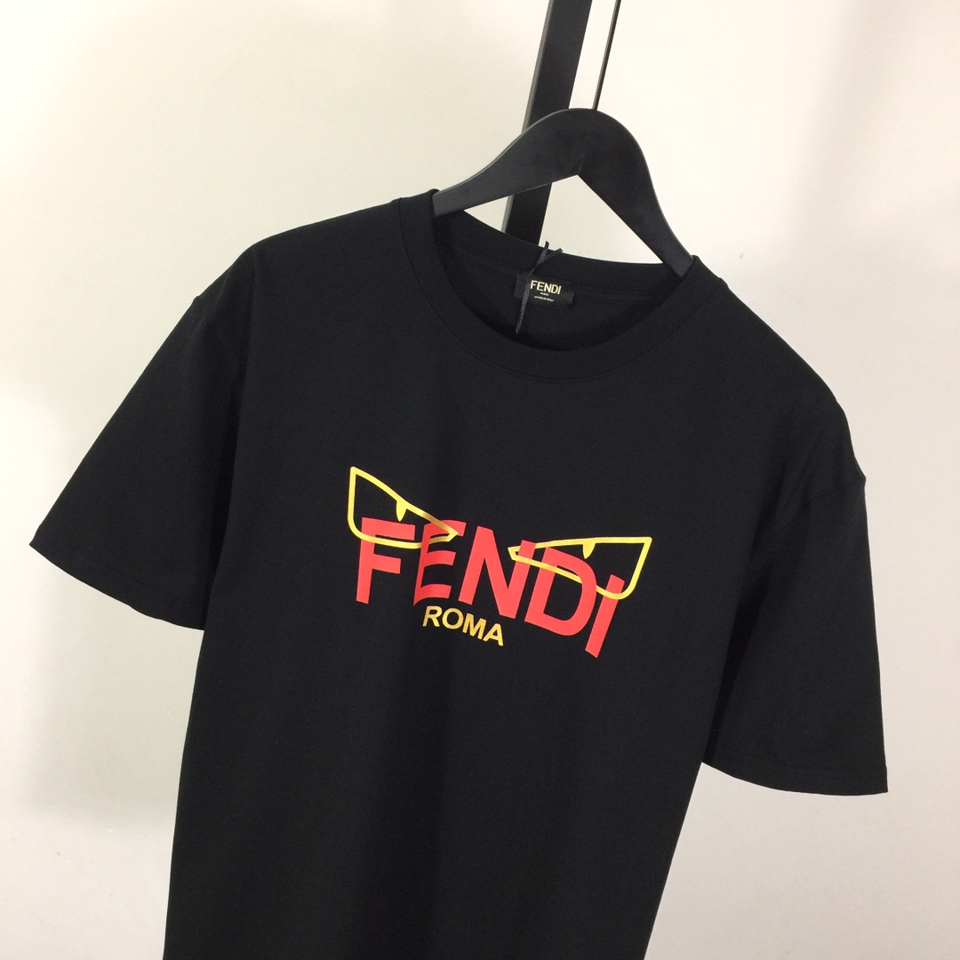 Fendi Lunar New Year Black Cotton T-shirt - PerfectKickZ