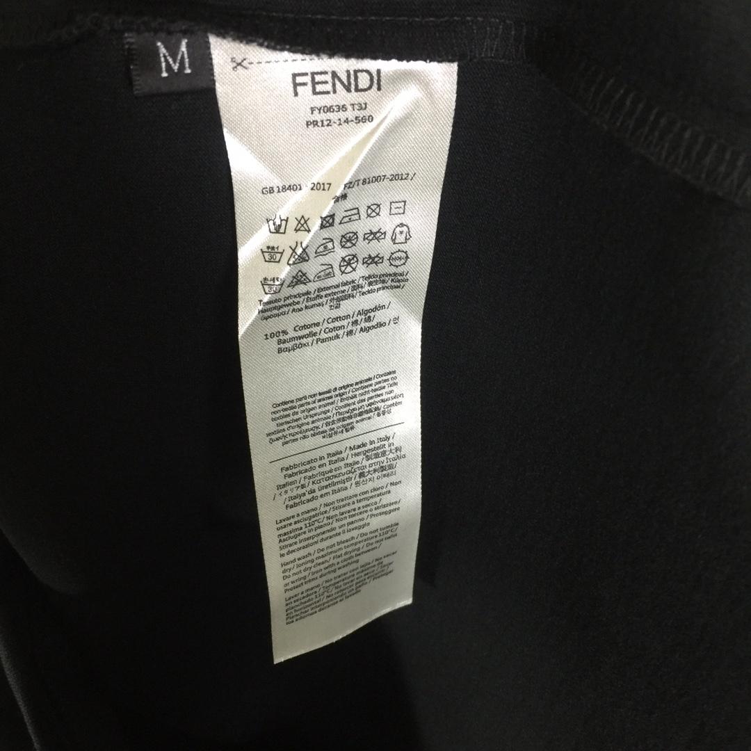 Fendi Lunar New Year Black Cotton T-shirt - PerfectKickZ