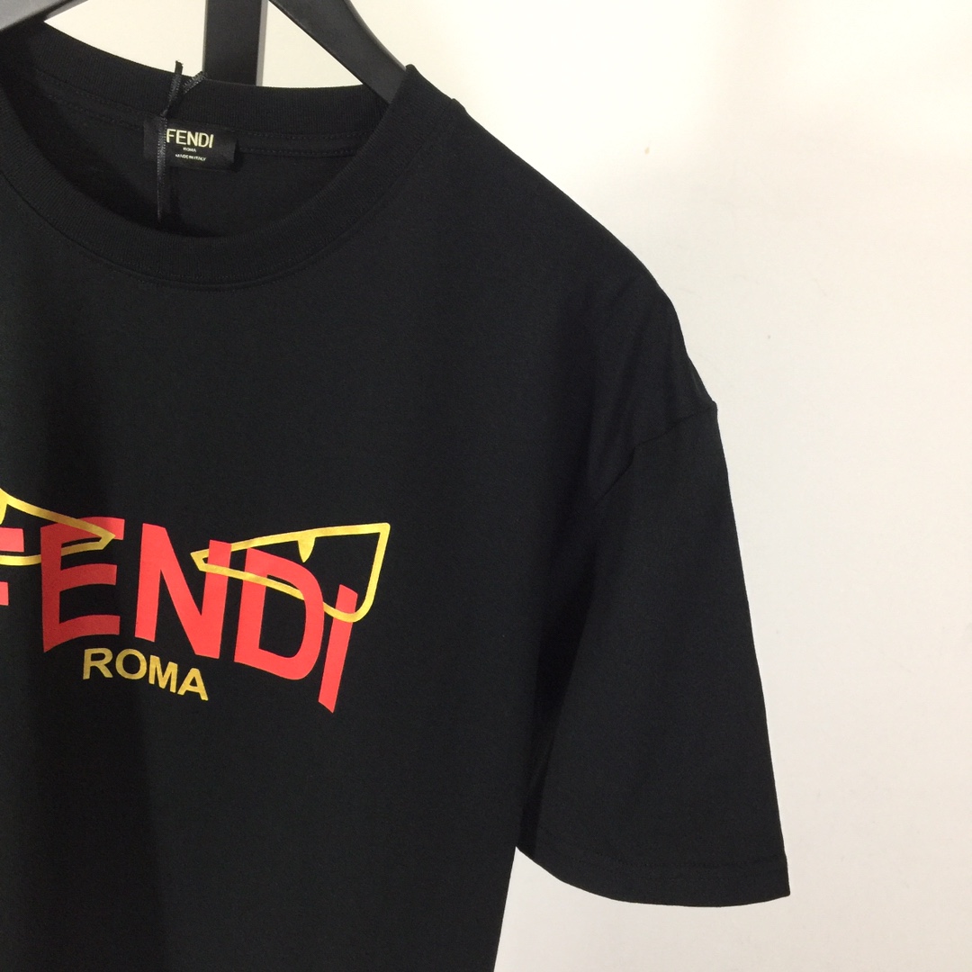 Fendi Lunar New Year Black Cotton T-shirt - PerfectKickZ