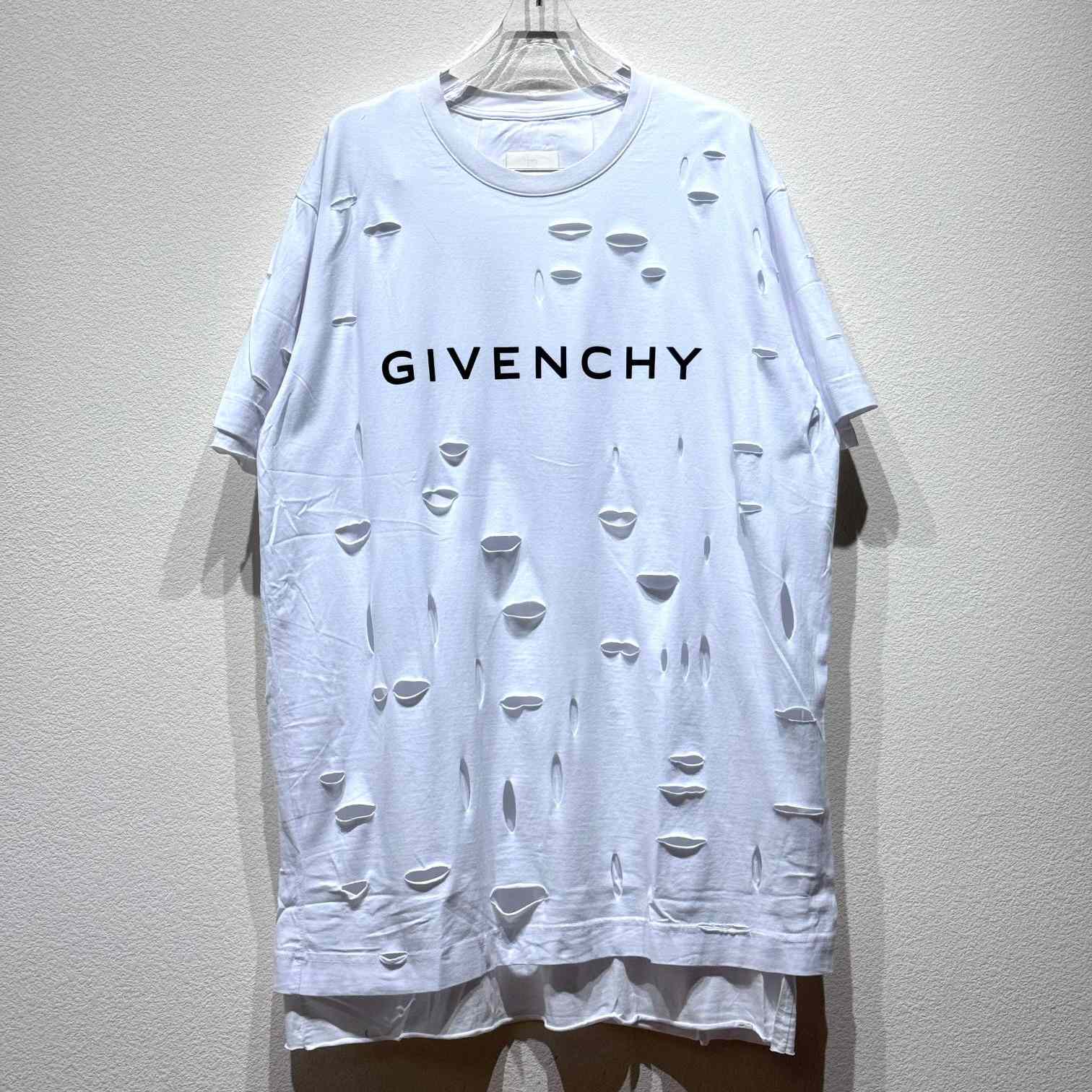Givenchy White Destroyed T-Shirt  - PerfectKickZ