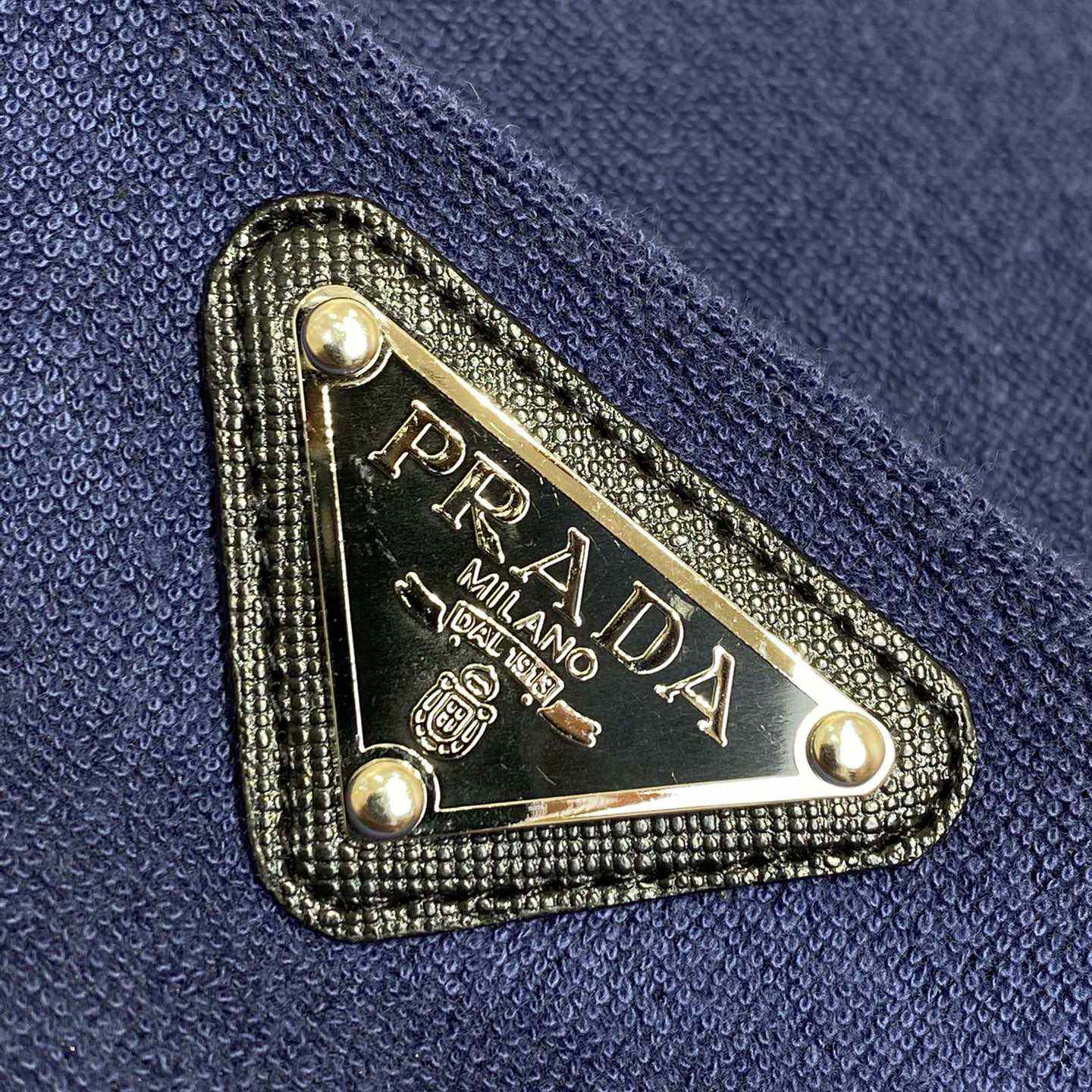 Prada Triangle-logo Terry T-shirt - PerfectKickZ