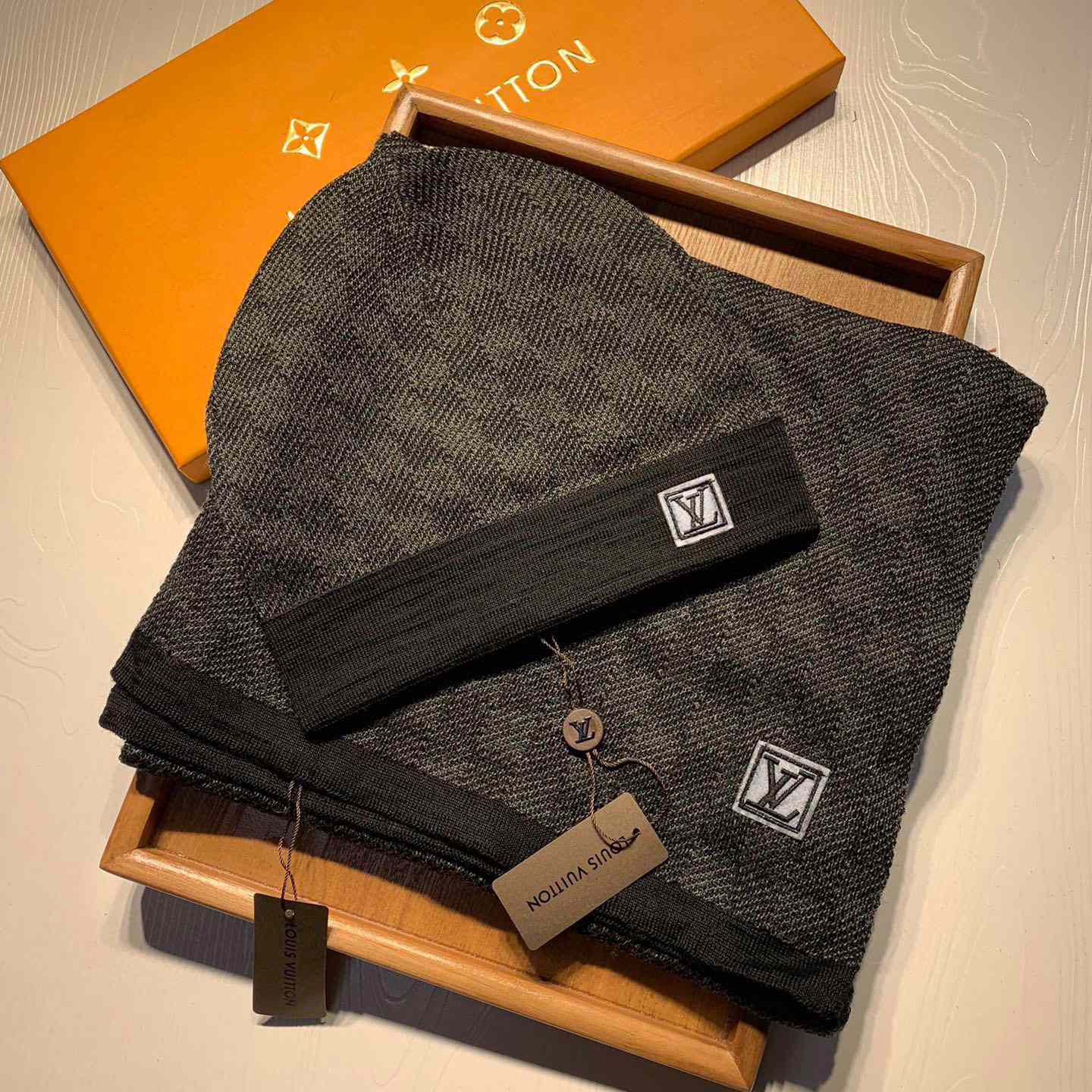 Louis Vuitton Beanie And Scarf  - PerfectKickZ
