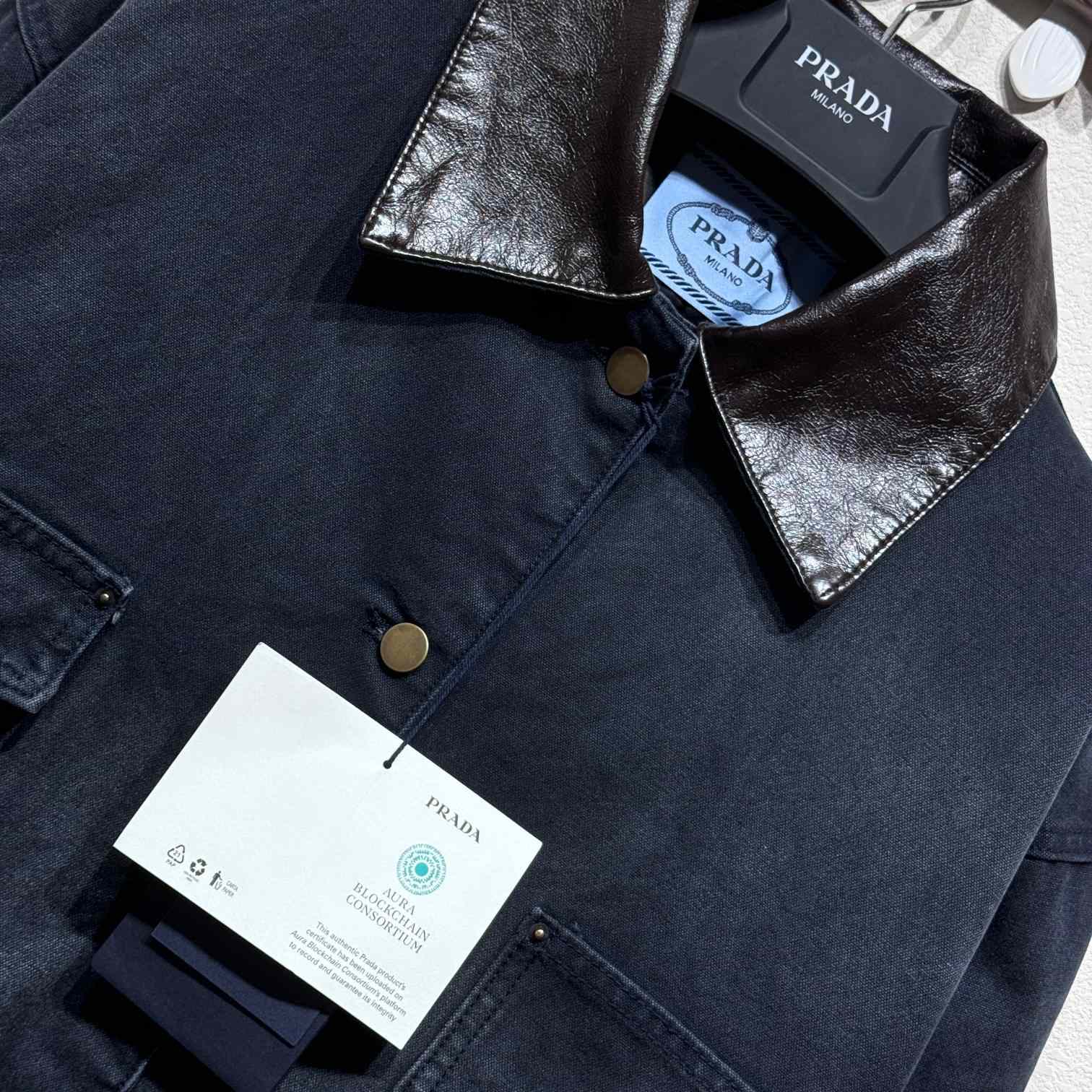 Prada Distressed Canvas Jacket - 