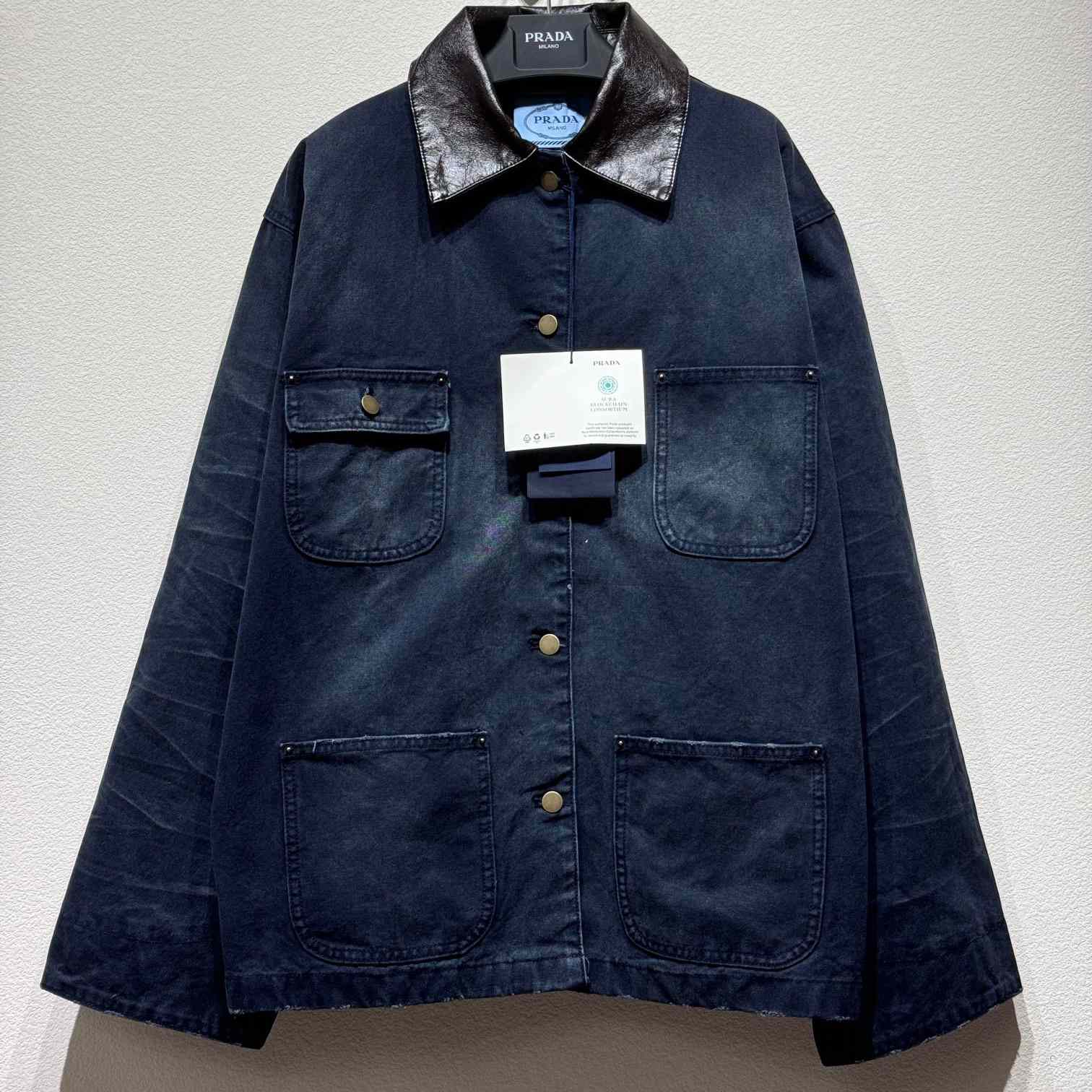 Prada Distressed Canvas Jacket - PerfectKickZ