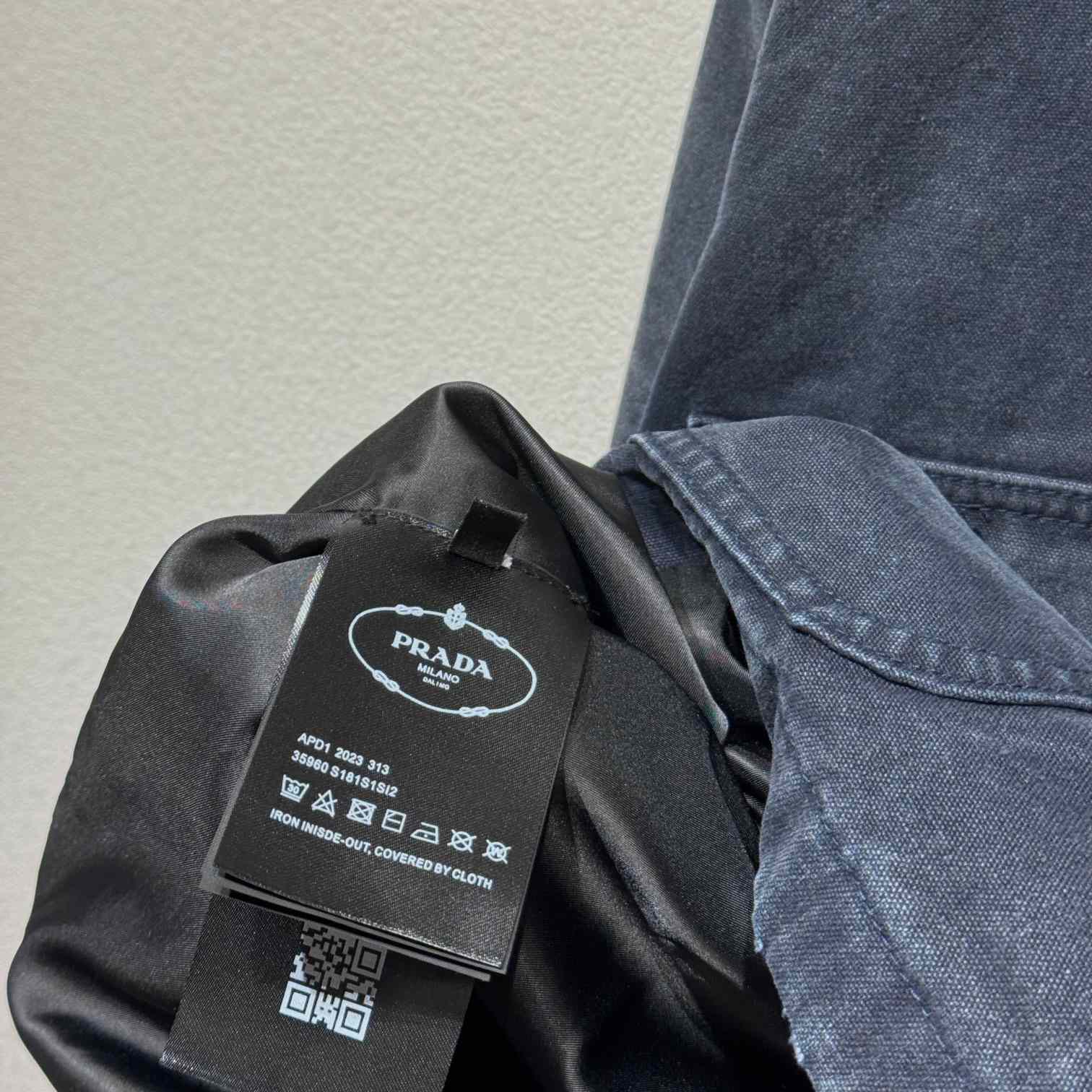Prada Distressed Canvas Jacket - 