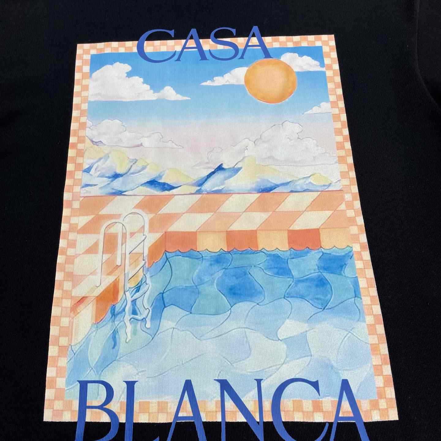Casablanca Surreal Pool T-shirt   C969 - PerfectKickZ
