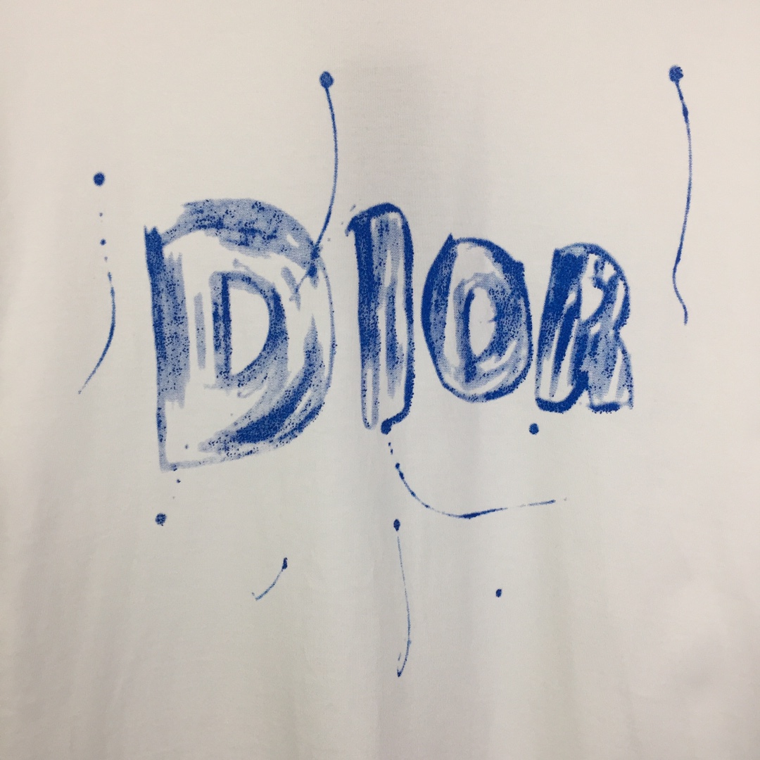 Dior Logo Cotton T-Shirt  - PerfectKickZ