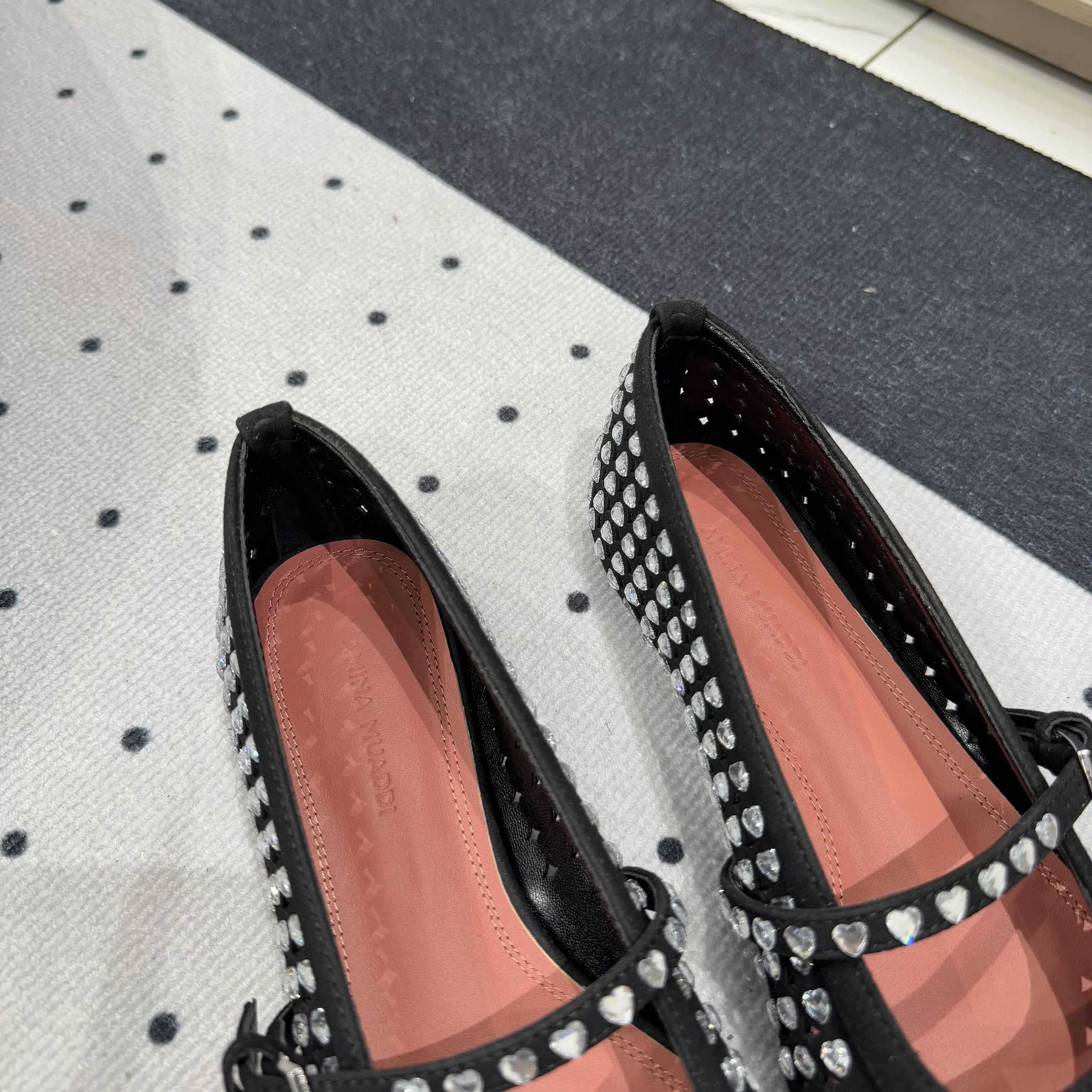 Amina Muaddi Ane Ballerina Shoes - PerfectKickZ