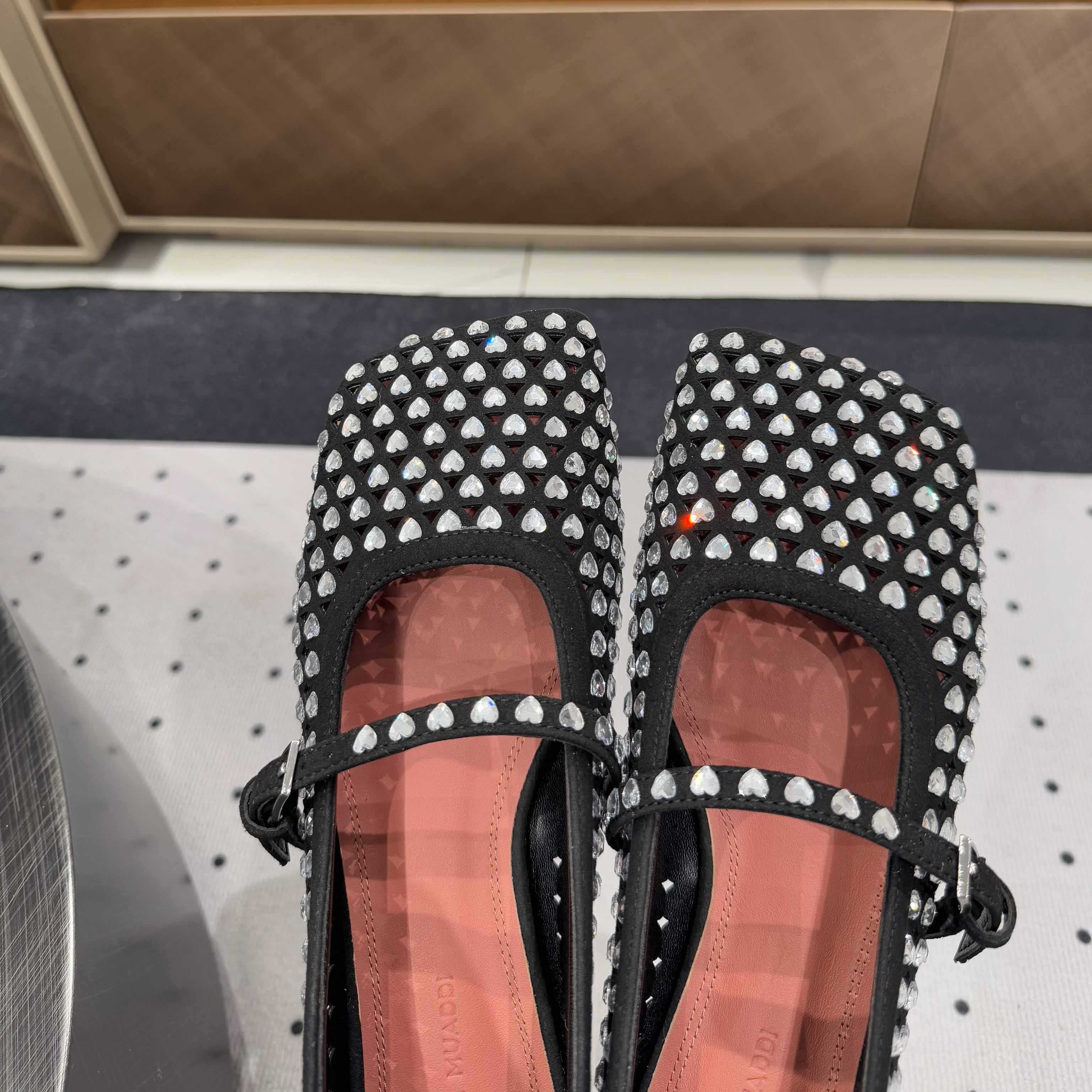 Amina Muaddi Ane Ballerina Shoes - PerfectKickZ