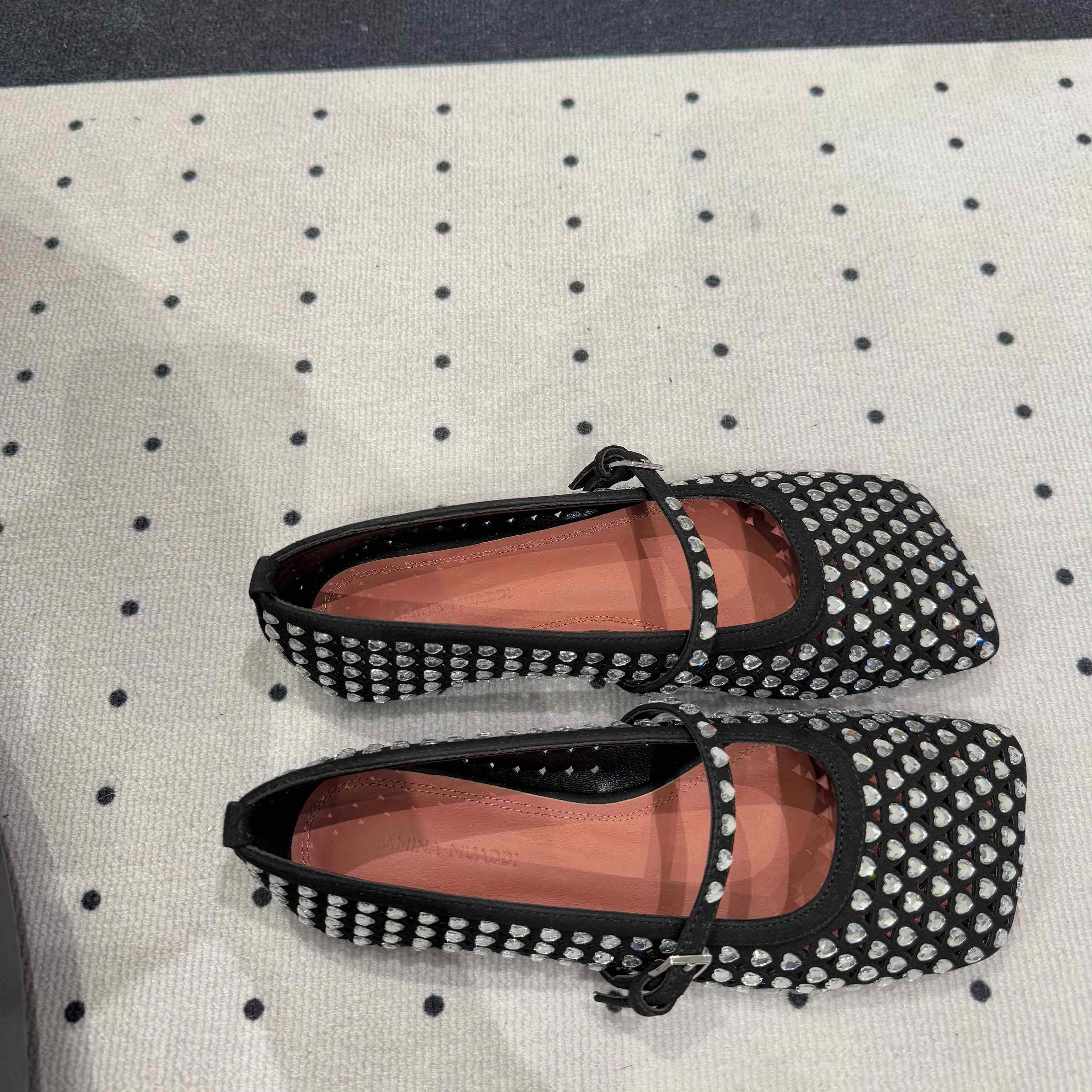Amina Muaddi Ane Ballerina Shoes - PerfectKickZ