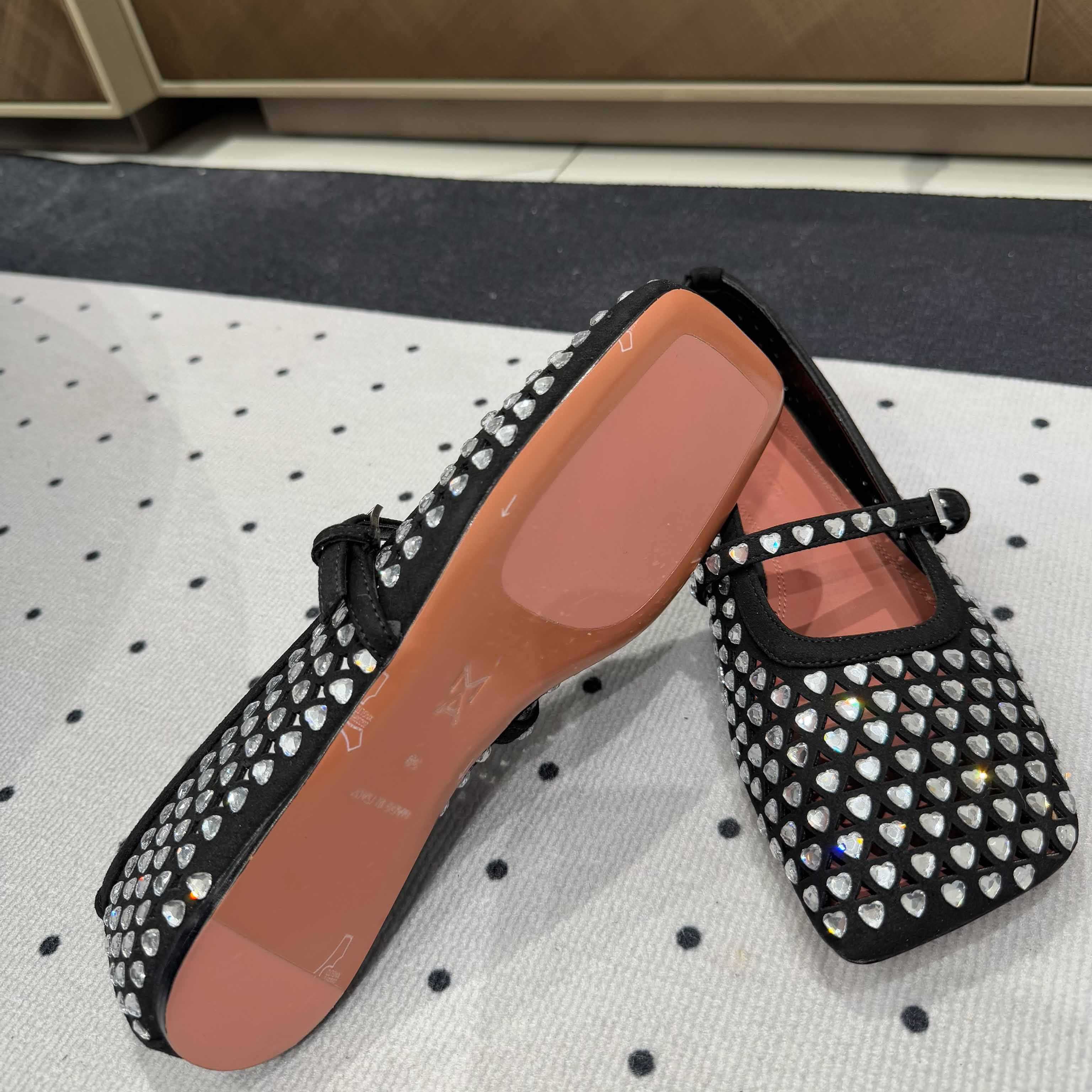 Amina Muaddi Ane Ballerina Shoes - PerfectKickZ