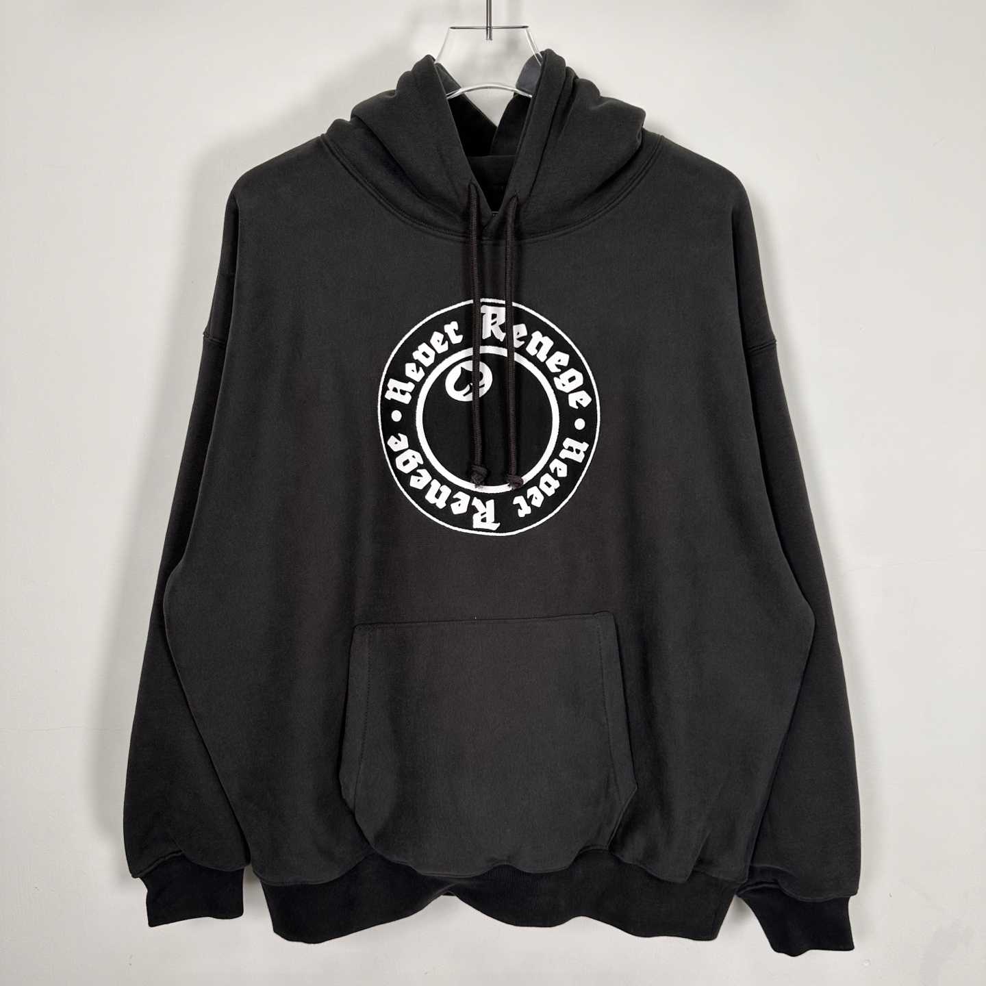 Denim Tears x Stussy Never Renege Hoodie Black - PerfectKickZ