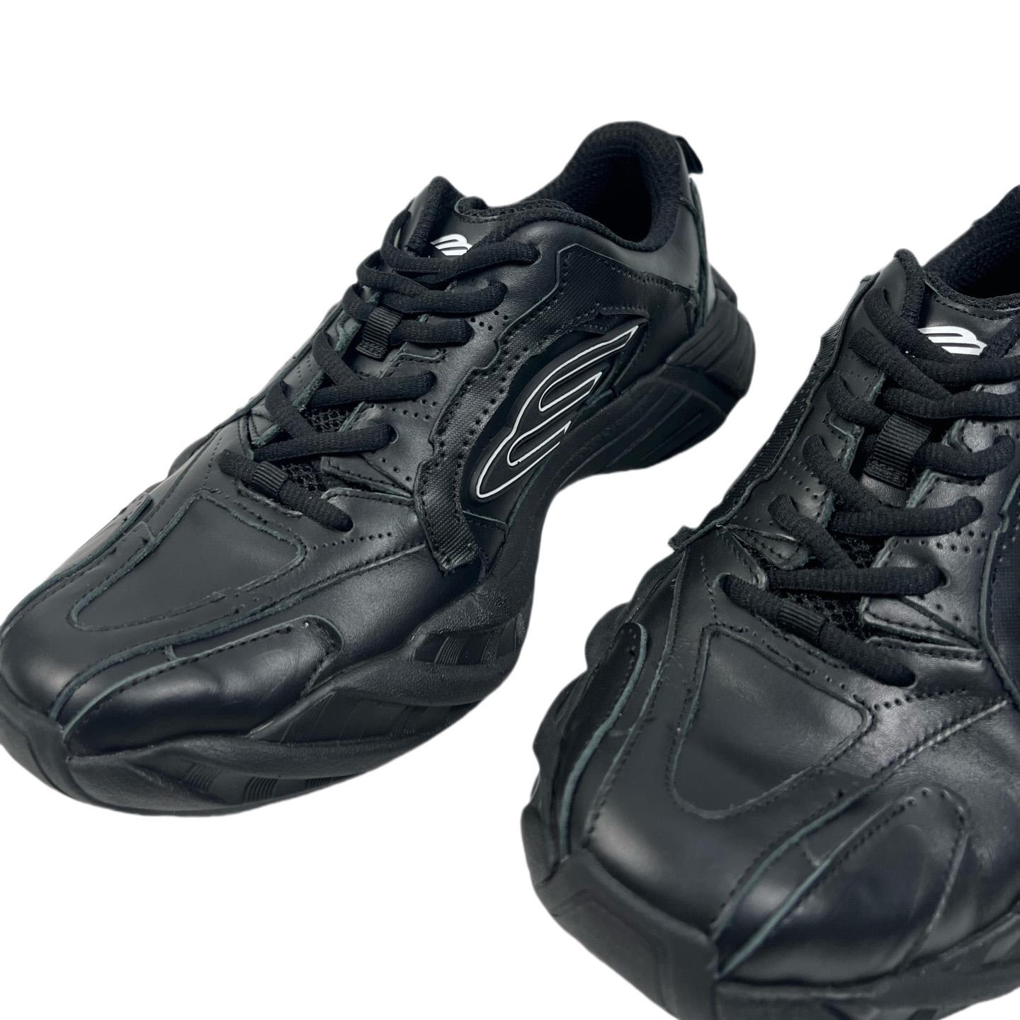 Balenciaga Monday Shoe In Black Cowskin And Polyester - PerfectKickZ