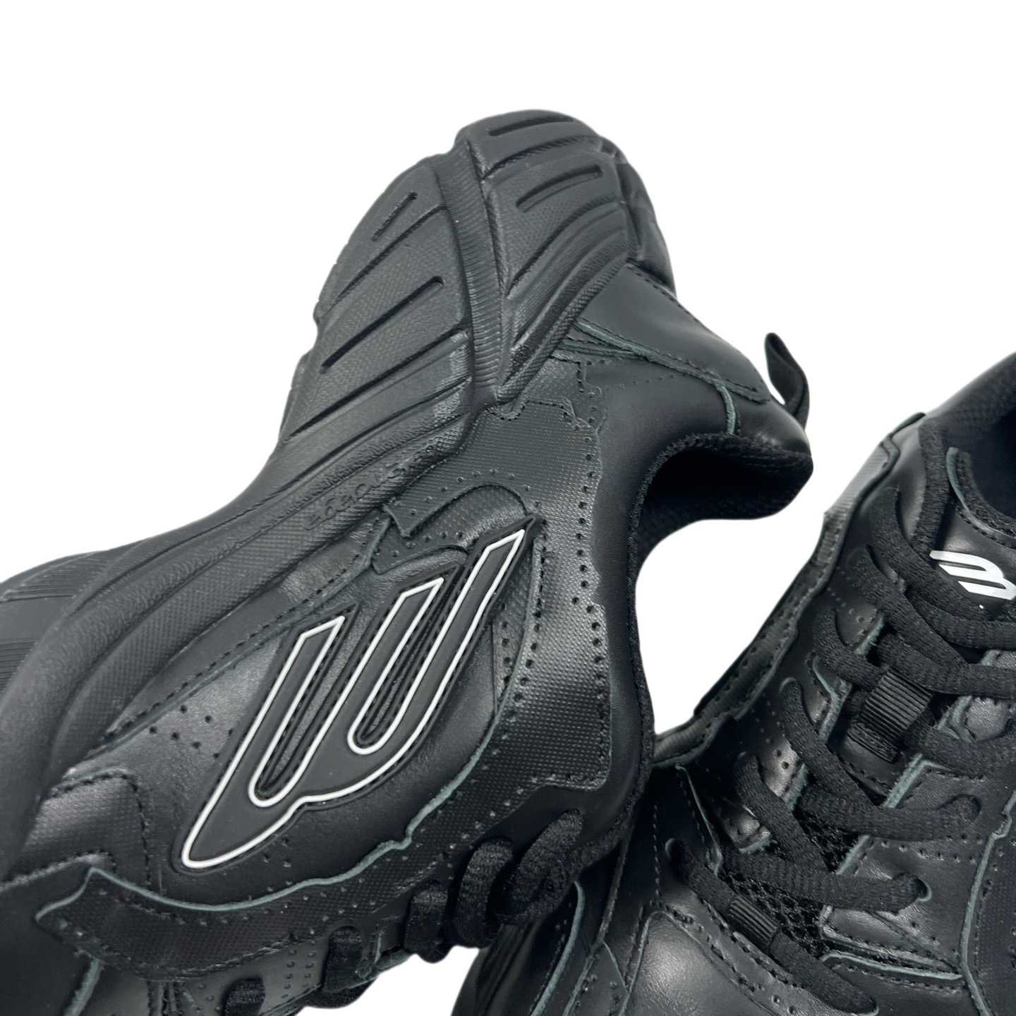 Balenciaga Monday Shoe In Black Cowskin And Polyester - PerfectKickZ